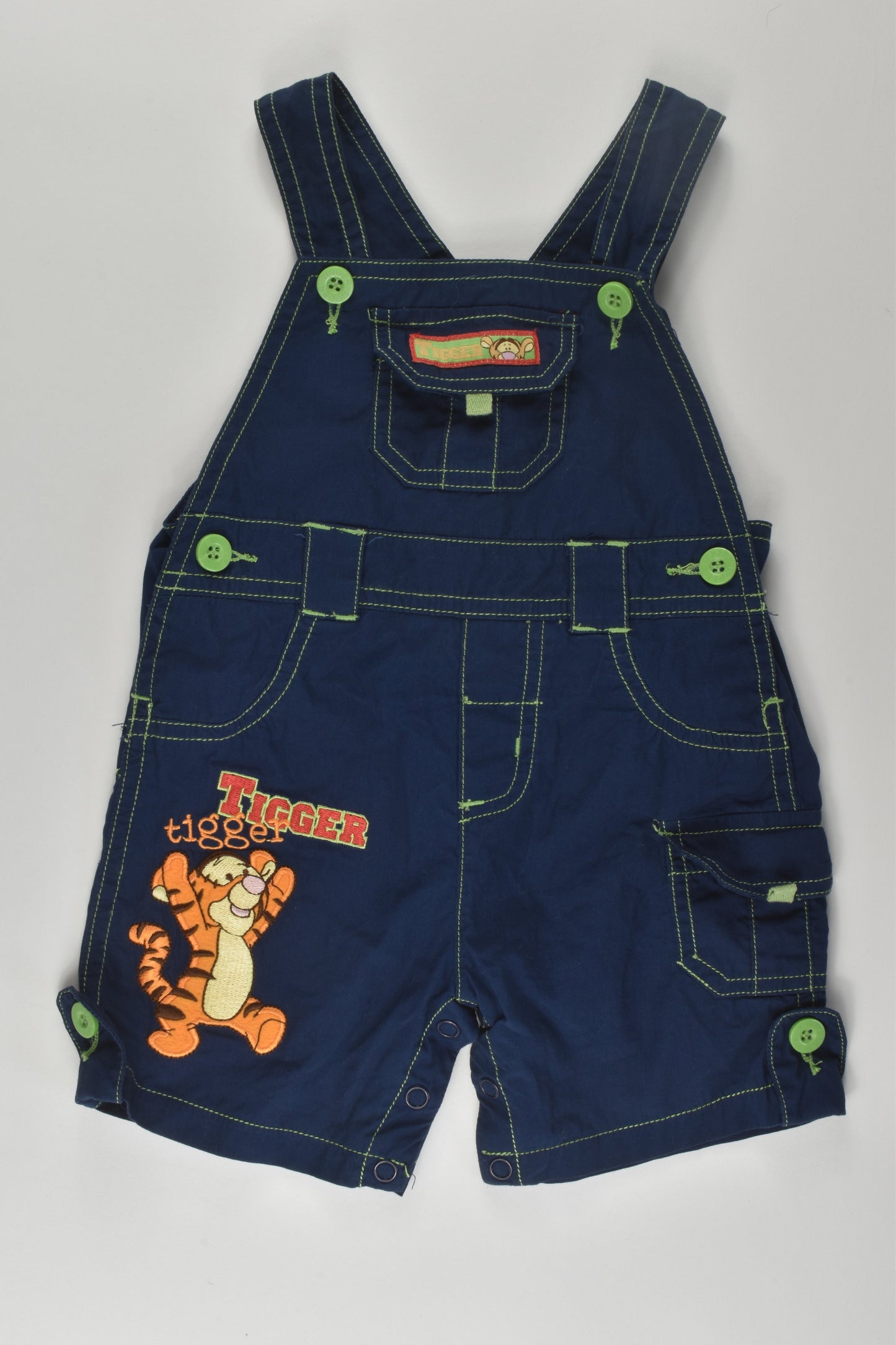 Disney Size 0 Tigger Short Overalls