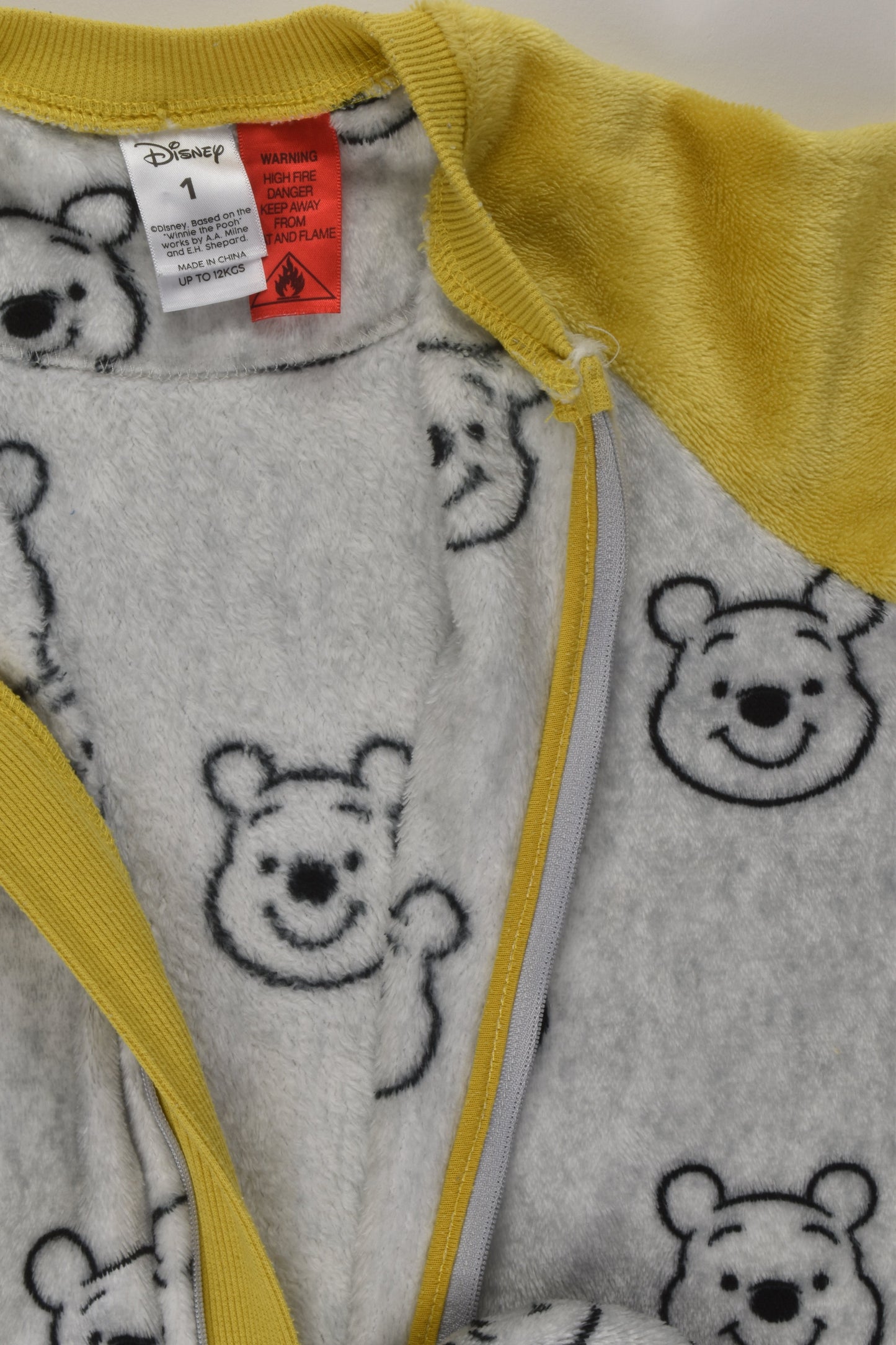 Disney Size 1 Winnie the Pooh Fleece Sleeping Bag