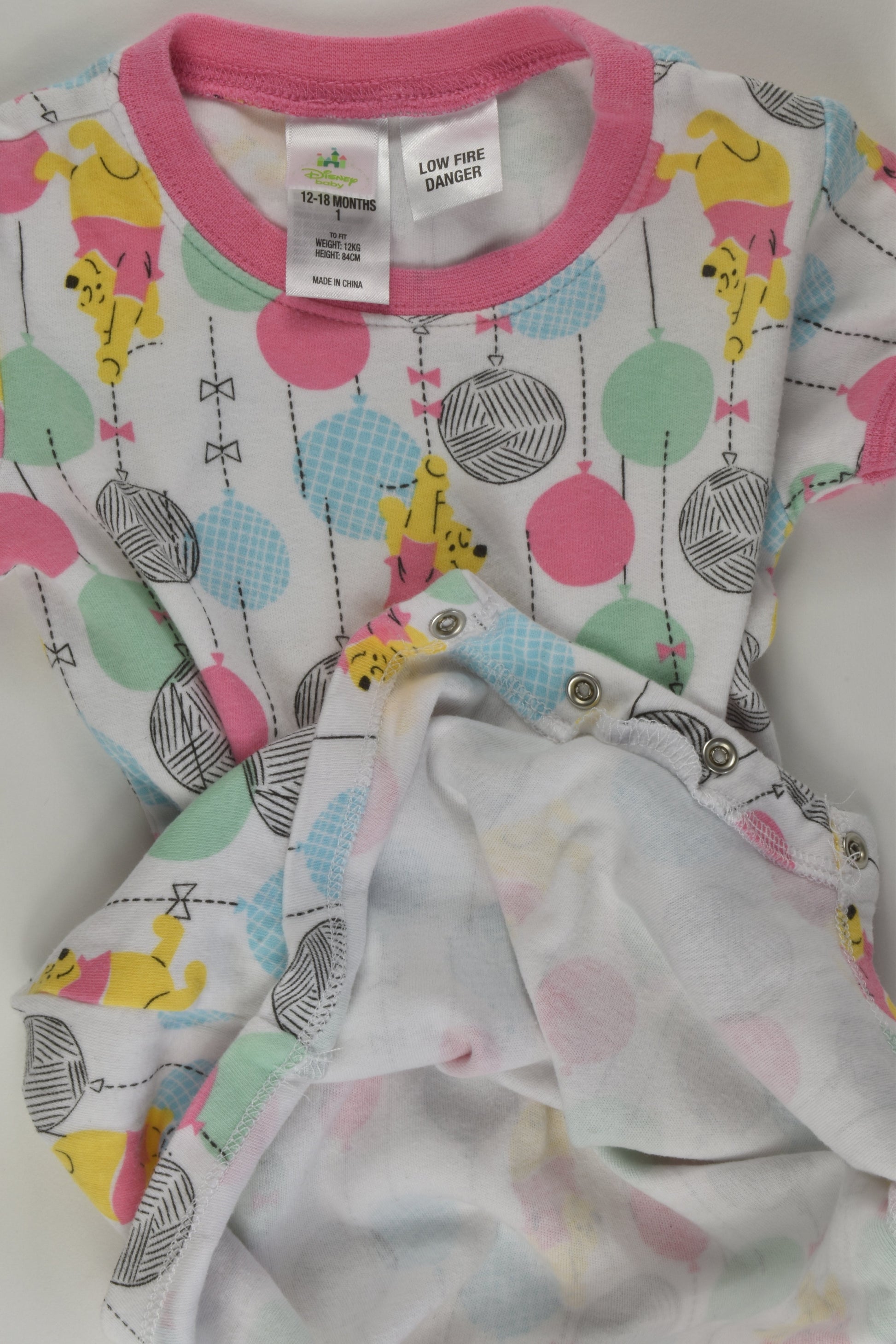 Disney Size 1 Winnie the Pooh Short Romper