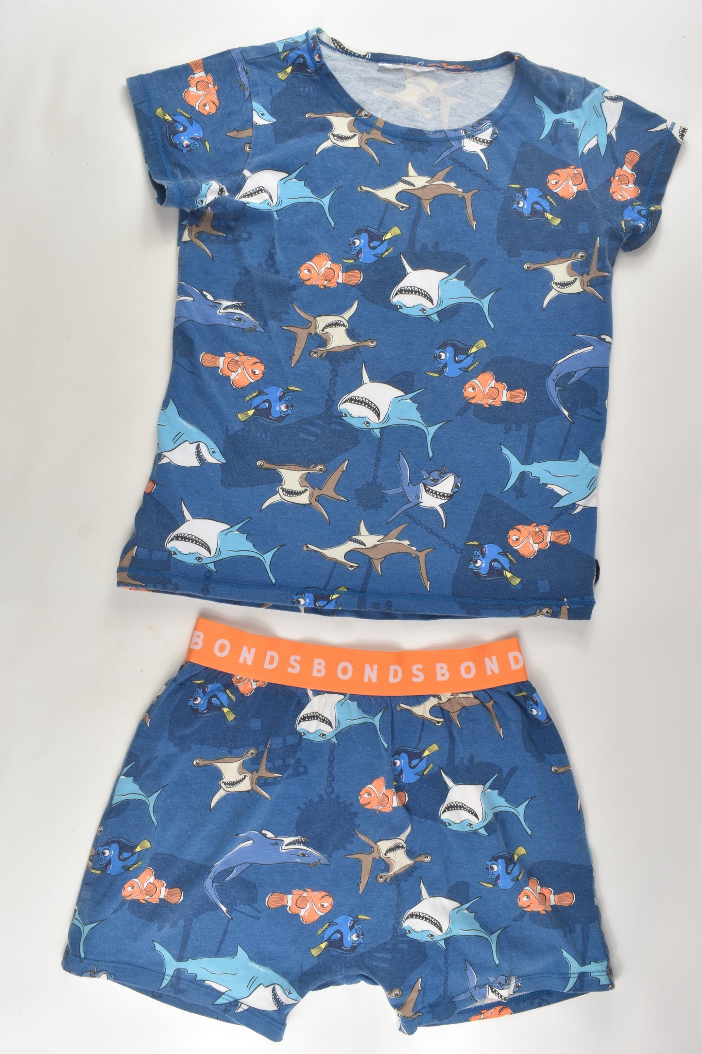 Disney X Bonds Size 7 'Finding Nemo' Short Pyjamas