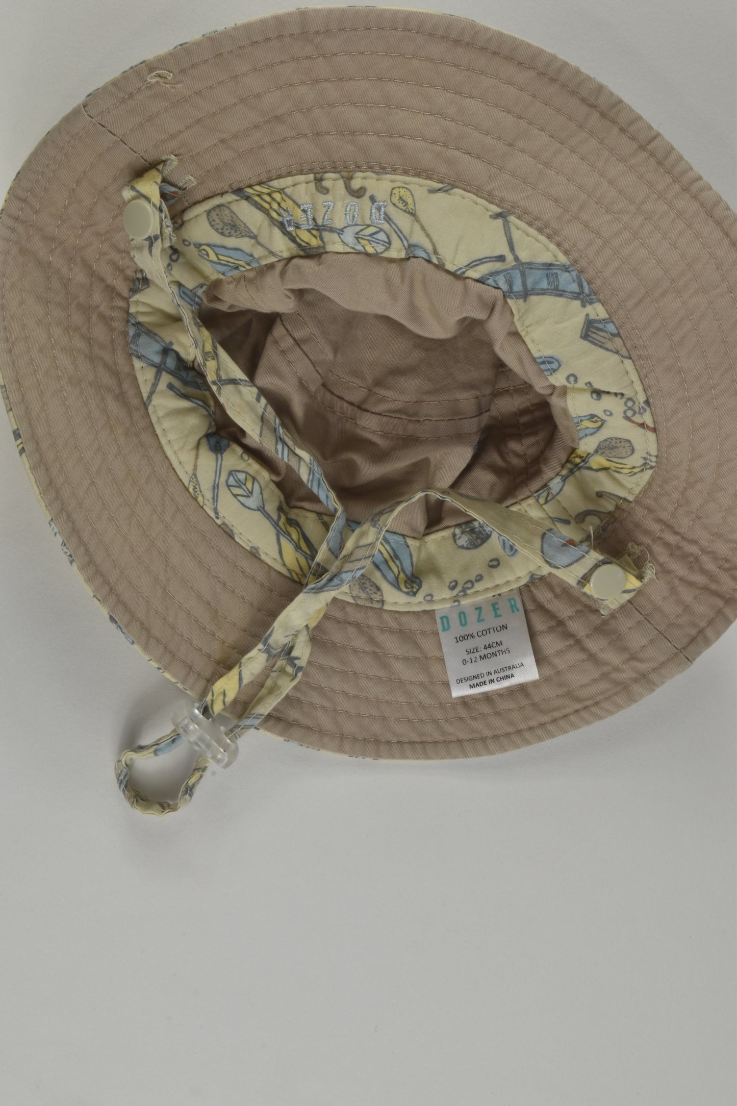 Dozer Size 0-12 months Sun Hat