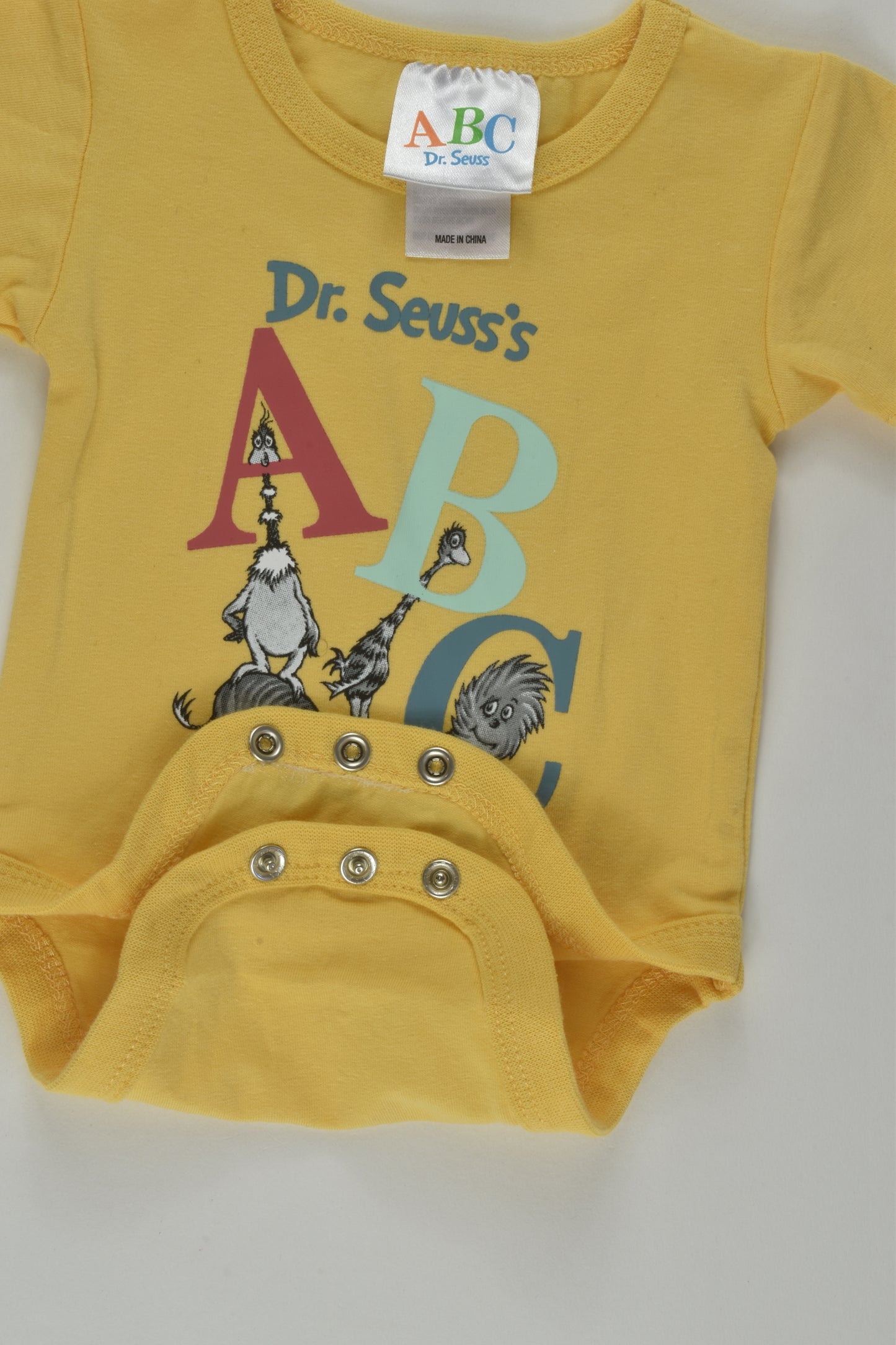 Dr. Seuss Size 0000 ABC Bodysuit
