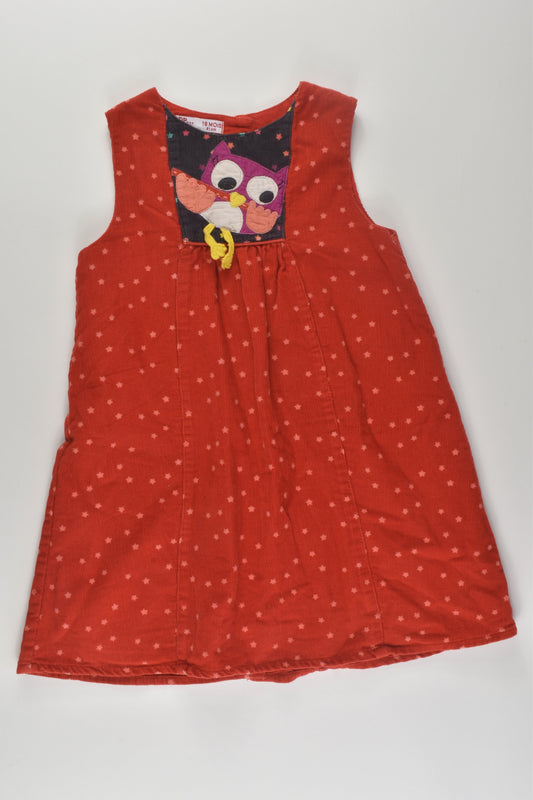 Du Pareil Au Même Size 1 Lined Owl Cord Dress