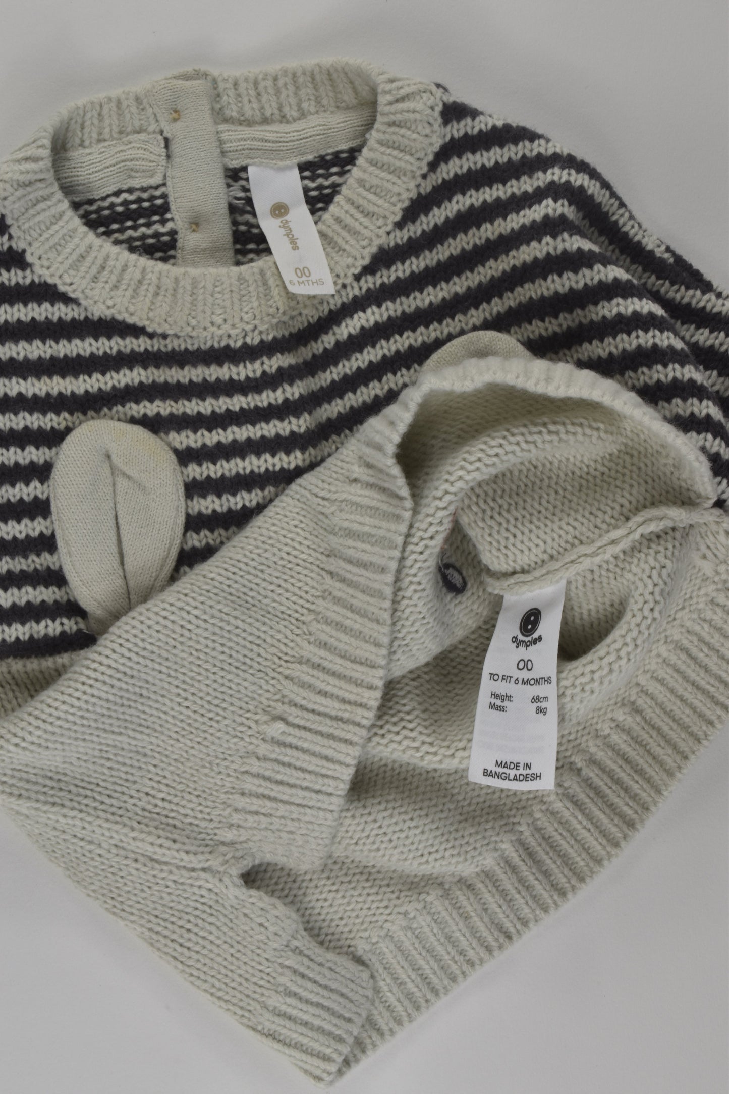 Dymples Size 00 Knit Bunny Jumper