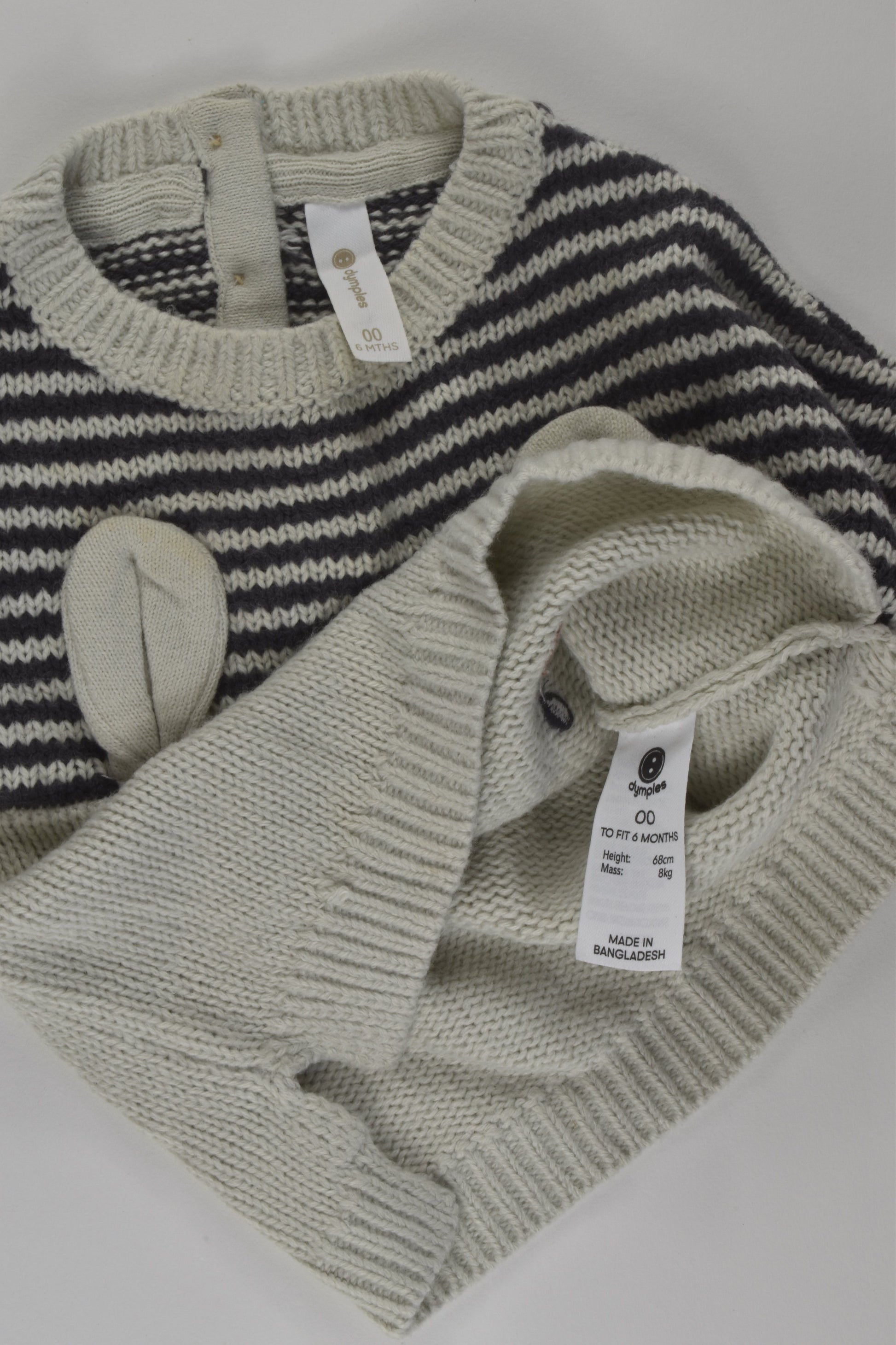 Dymples Size 00 Knit Bunny Jumper