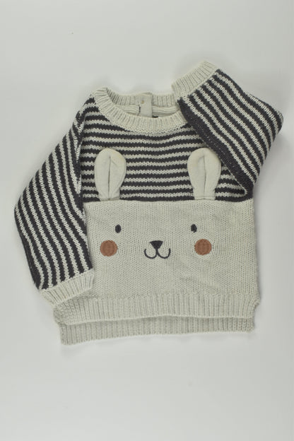 Dymples Size 00 Knit Bunny Jumper