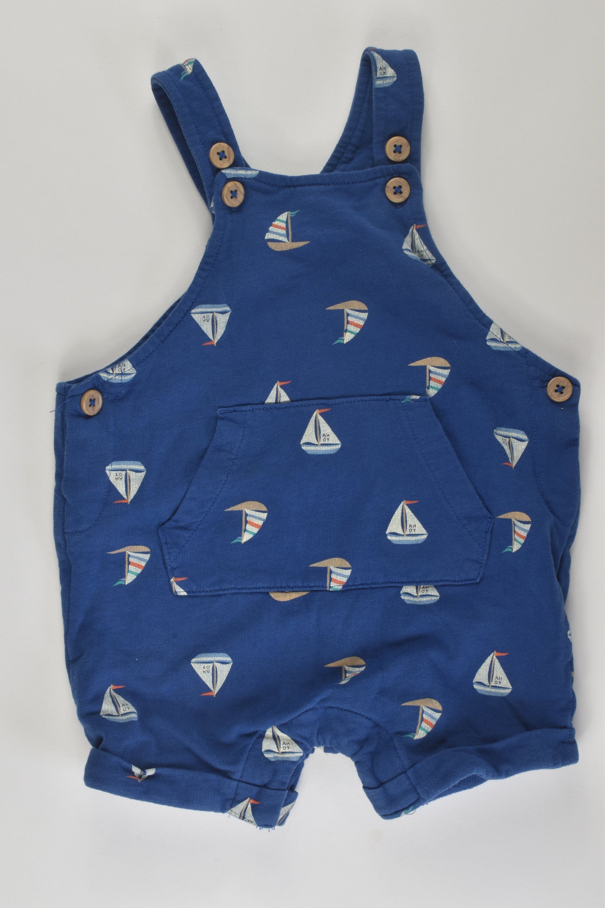 Dymples Size 00 Nautical Short Romper