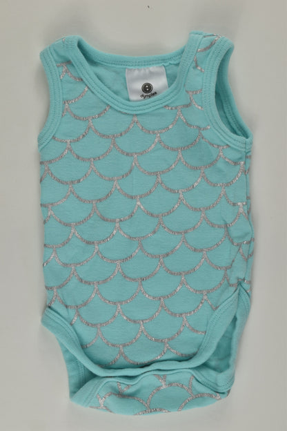 Dymples Size 0000 Mermaid Bodysuit