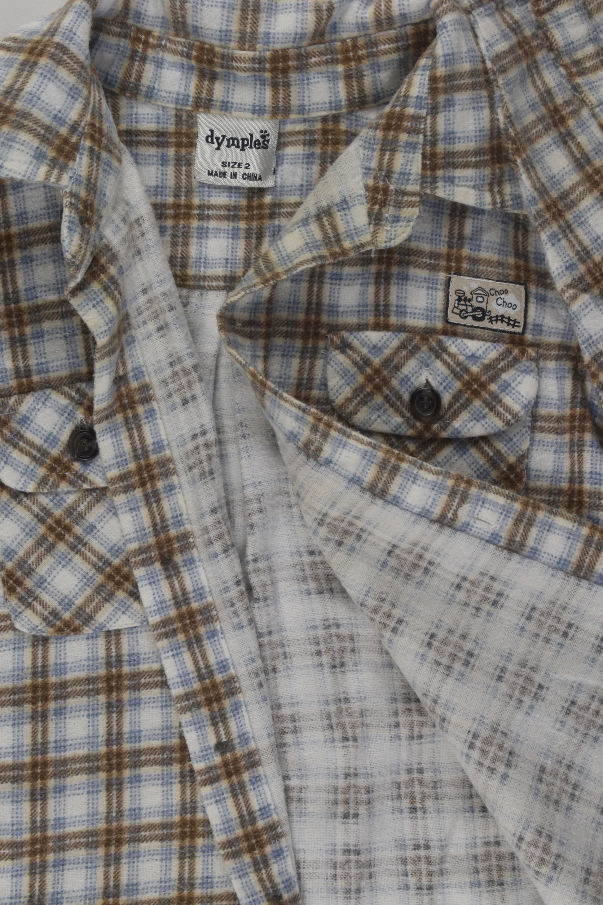 Dymples Size 2 Flannel Shirt