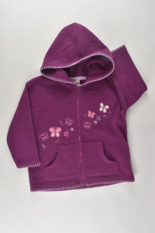 Dymples Size 2 Fleece Zip Jumper