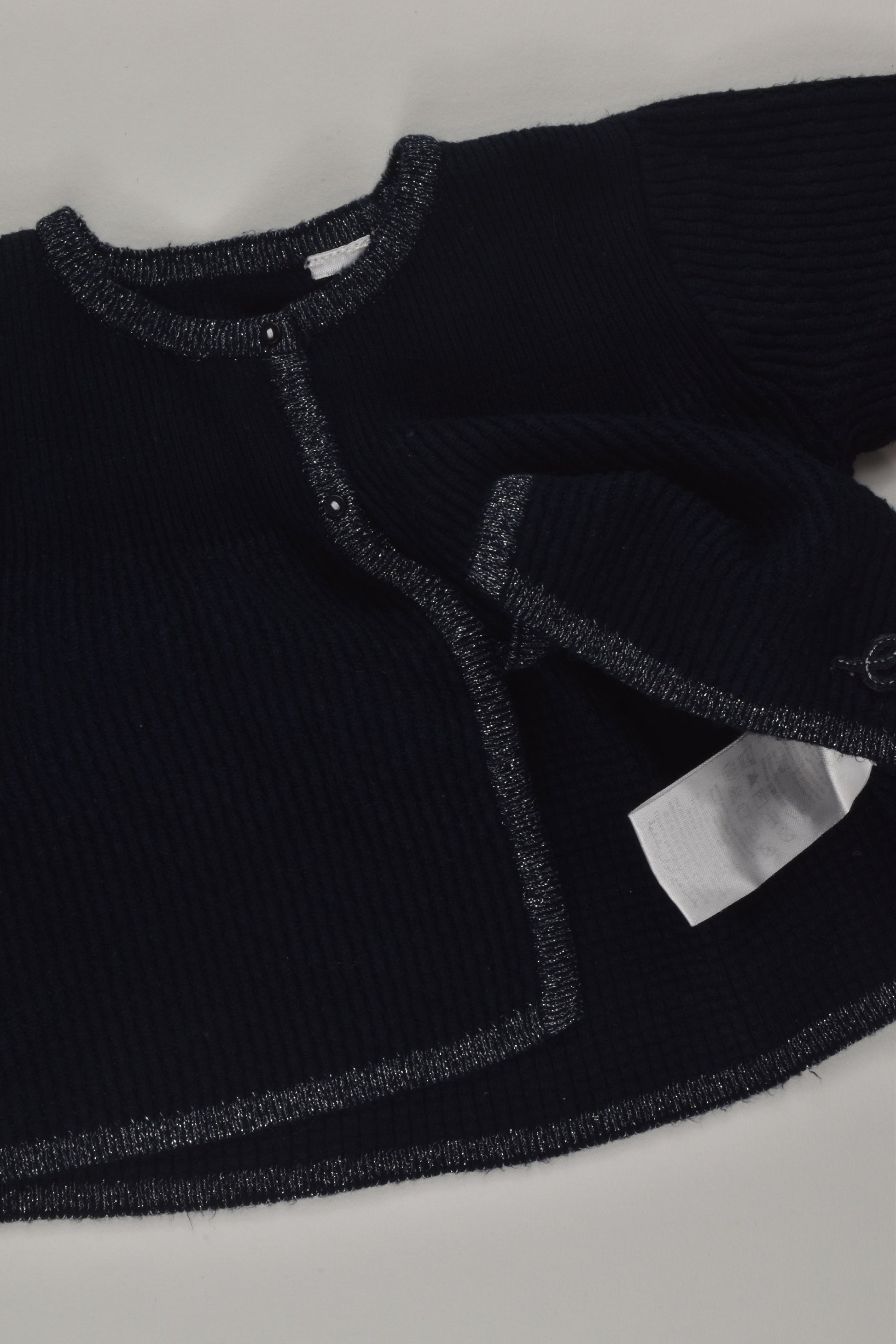 Elle Size 2 Navy Knit Cardigan