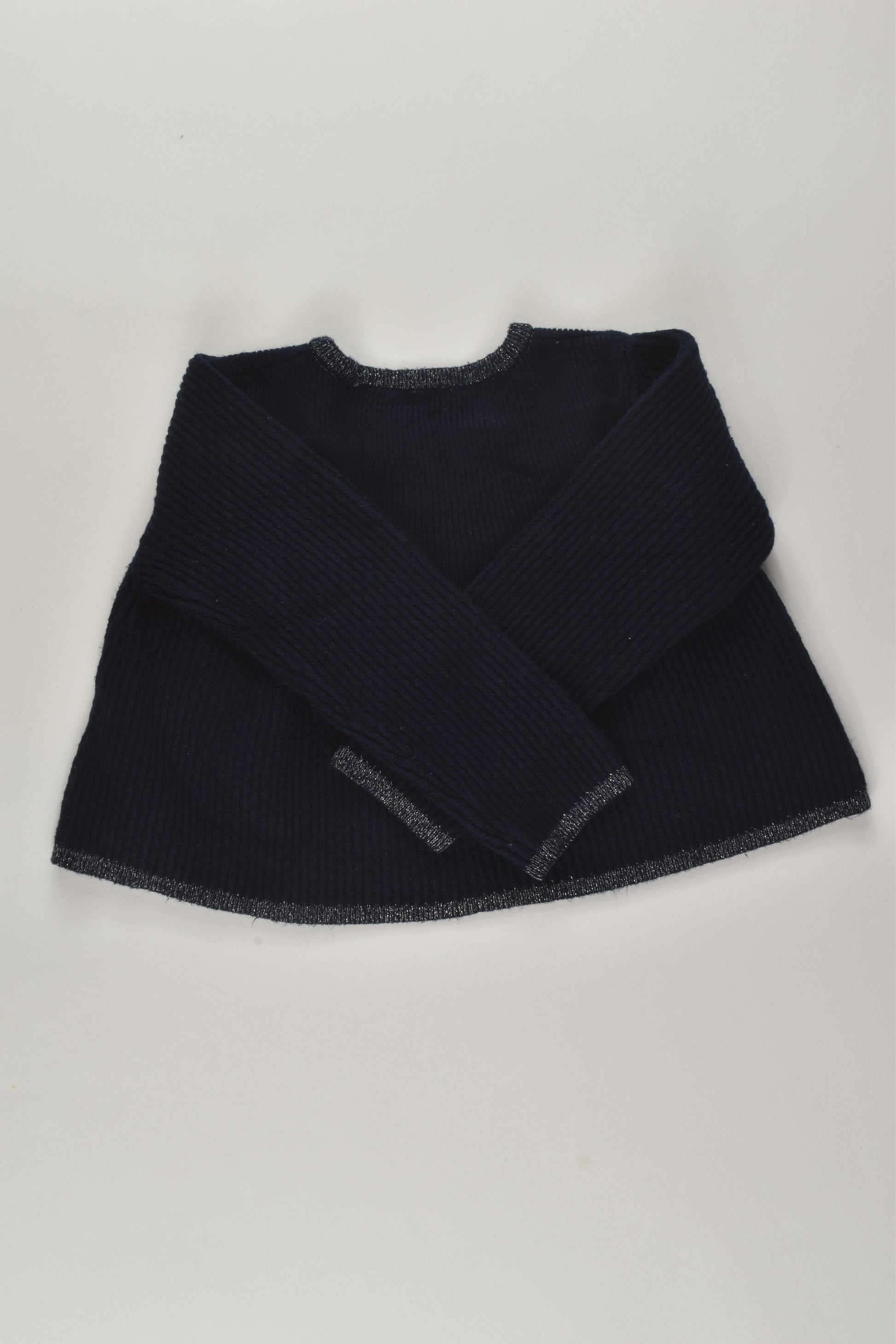 Elle Size 2 Navy Knit Cardigan