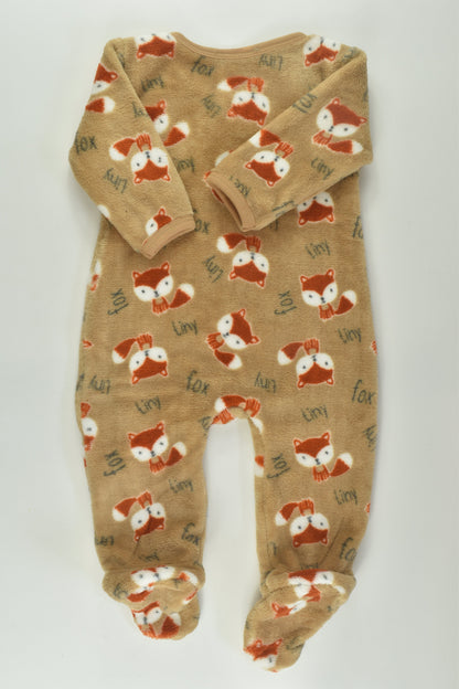 Ergee Size 000 (62 cm) Tiny Fox Winter Romper