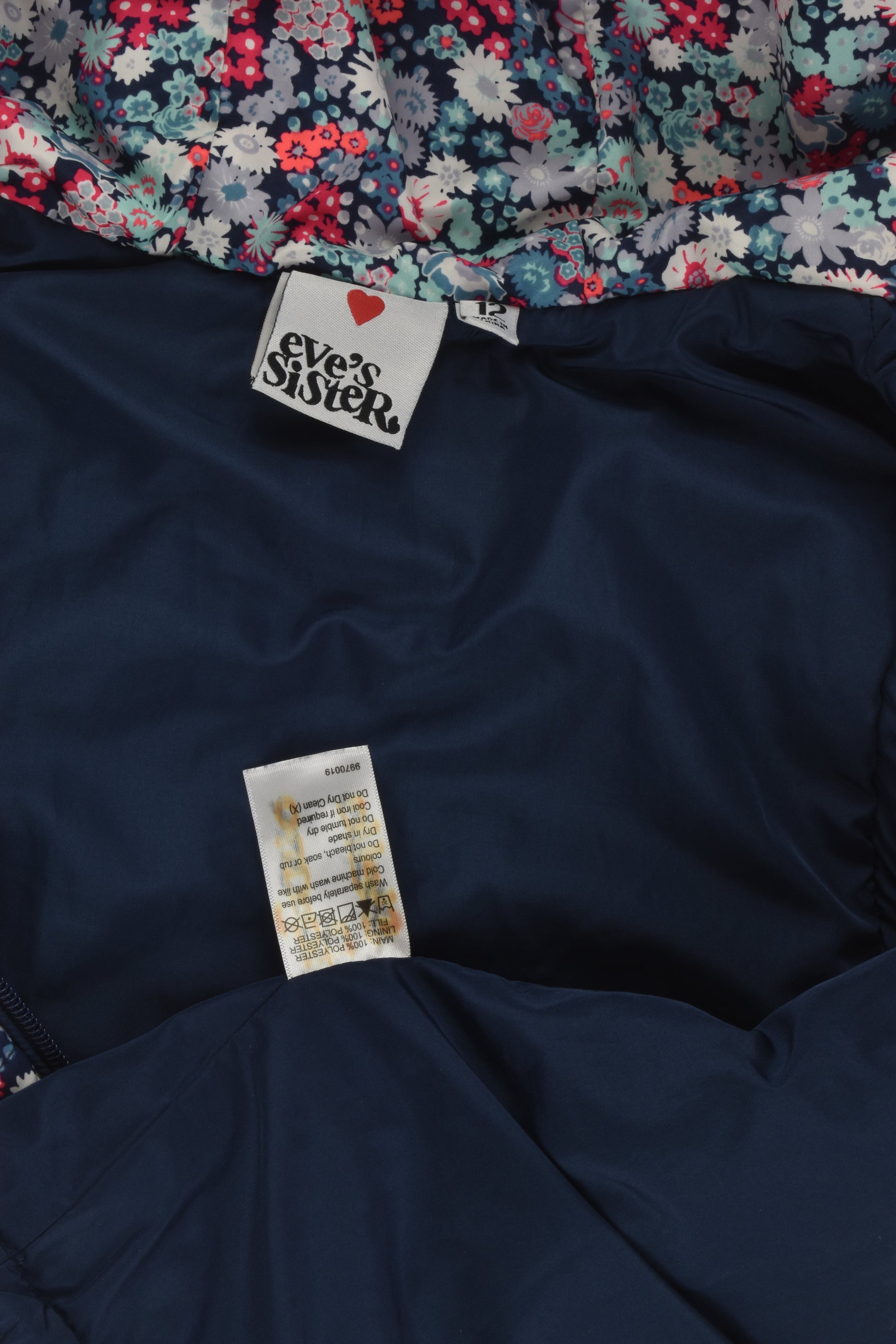 Eve's Sister Size 12 Floral Puffer Vest