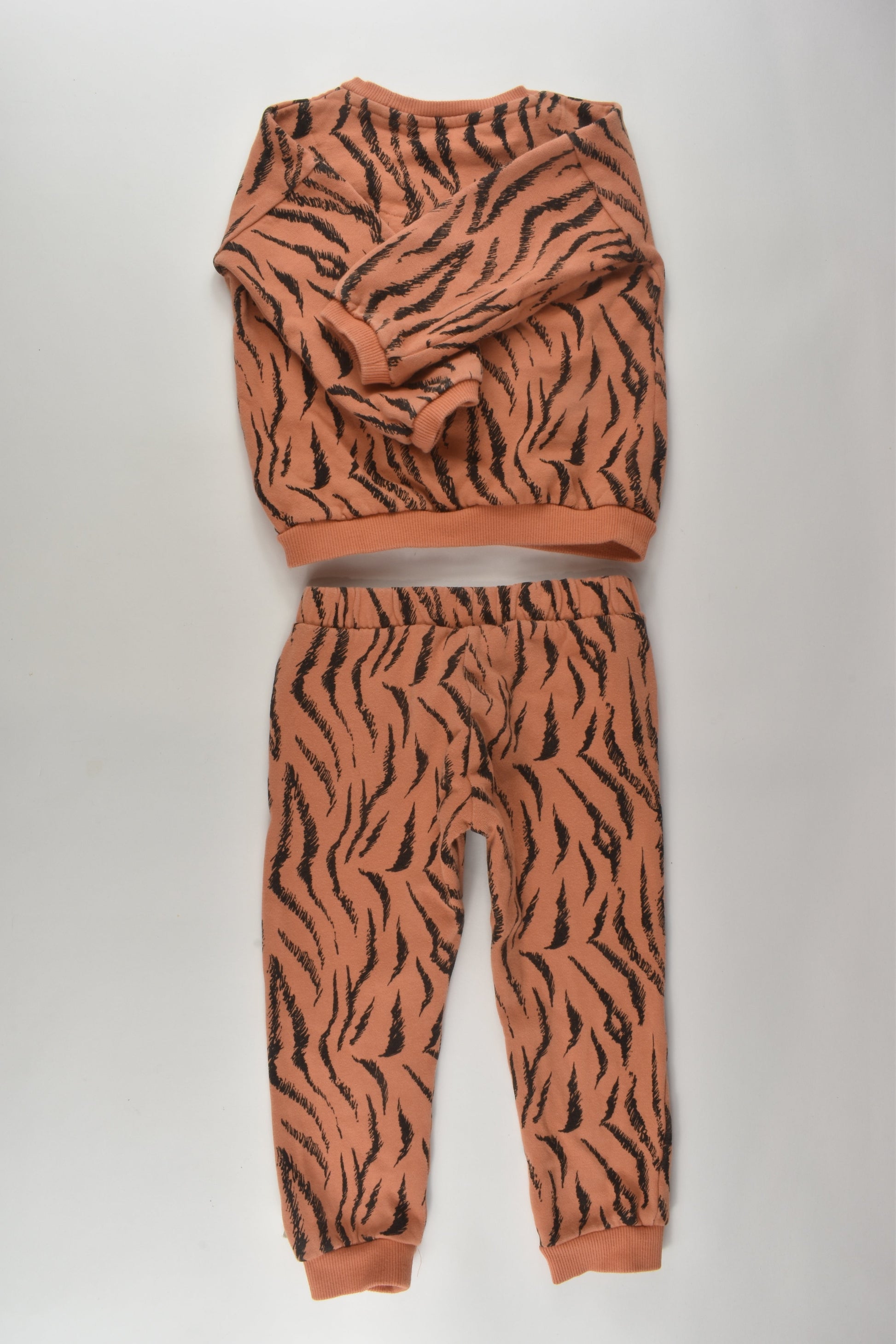 F&F Size 3-4 Organic WWF Tiger Track Suit