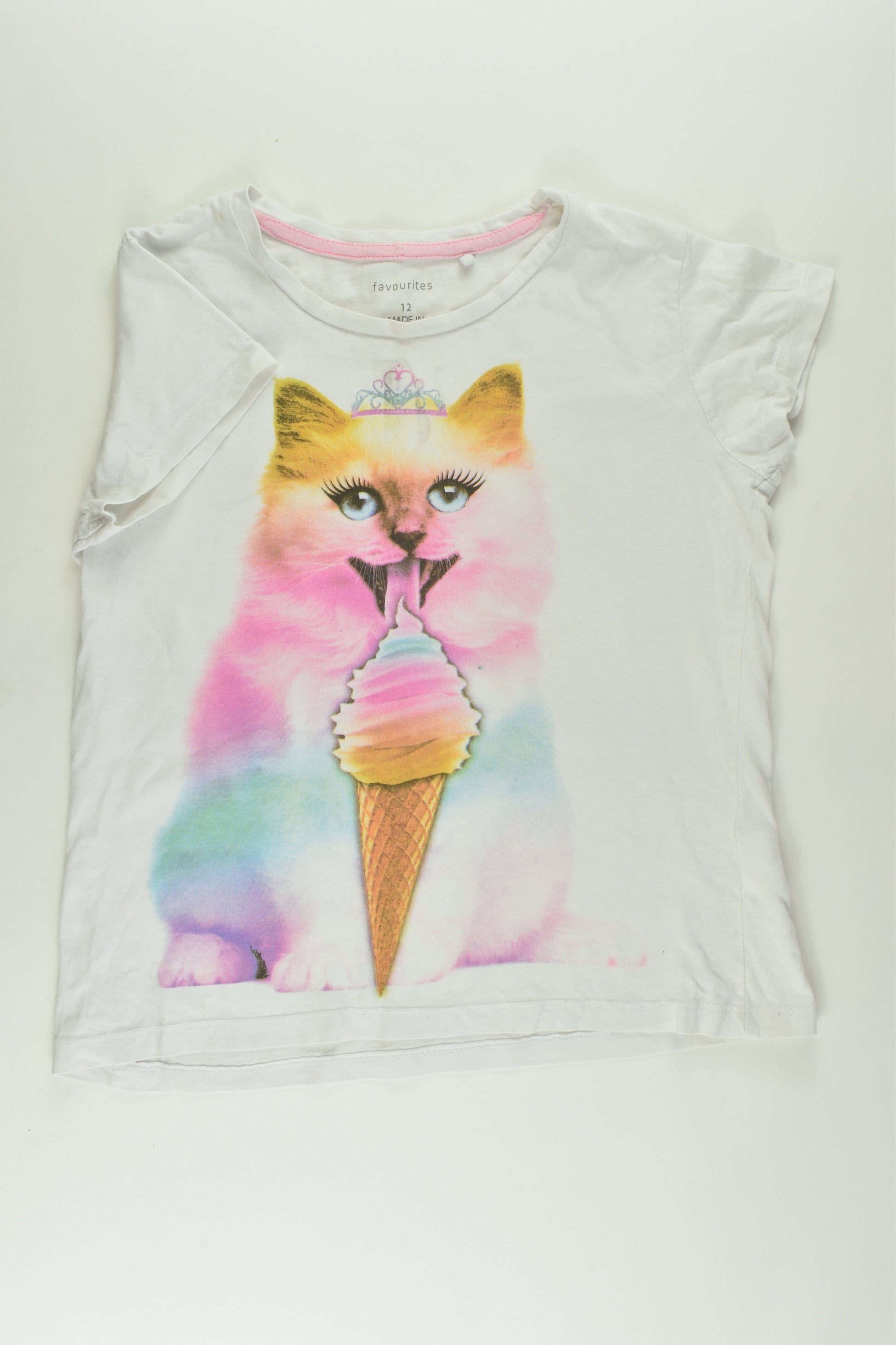 Favourites Size 12 Cat T-shirt