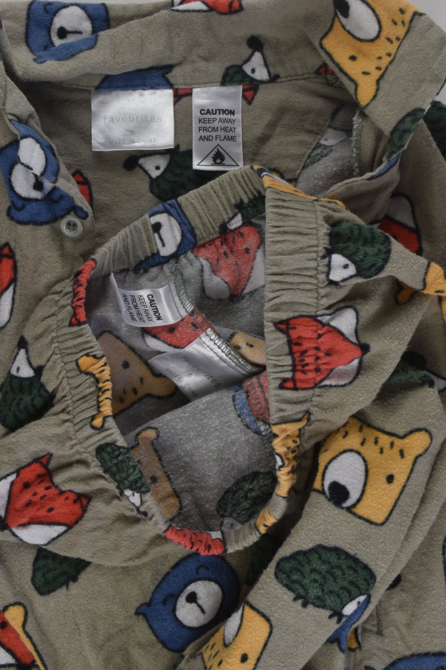 Favourites Size 5 Flannel Pyjamas