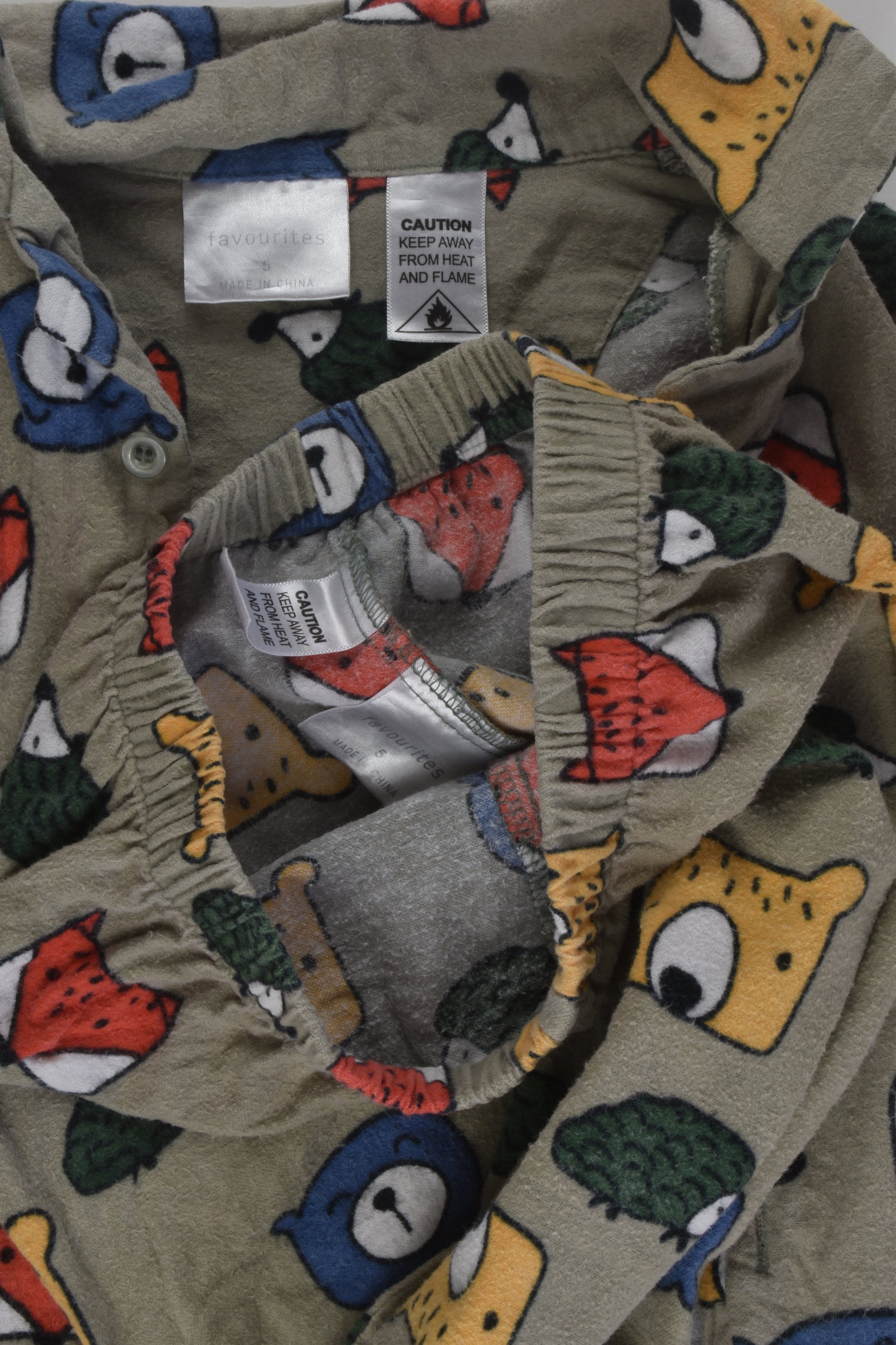 Favourites Size 5 Flannel Pyjamas