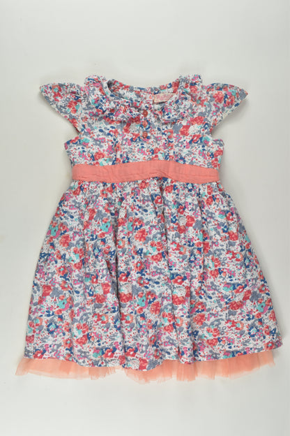 Feu Follet Size 1-2 Lined Floral Dress