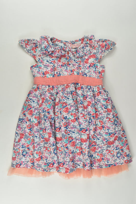Feu Follet Size 1-2 Lined Floral Dress