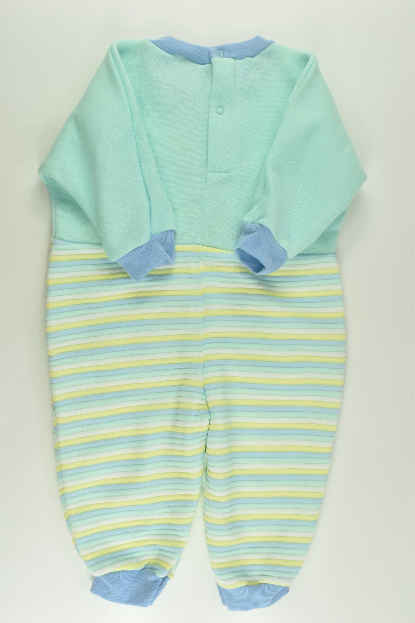 Fluffies Size 0 Vintage Pilot Teddy Romper