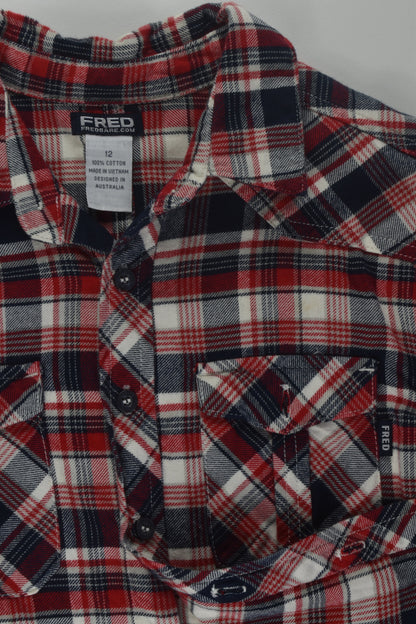 Fred Bare Size 12 Checked Flannel Shirt