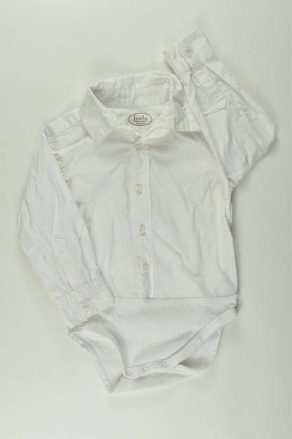 Frenchie Mini Couture Size 1 Button Up Bodysuit