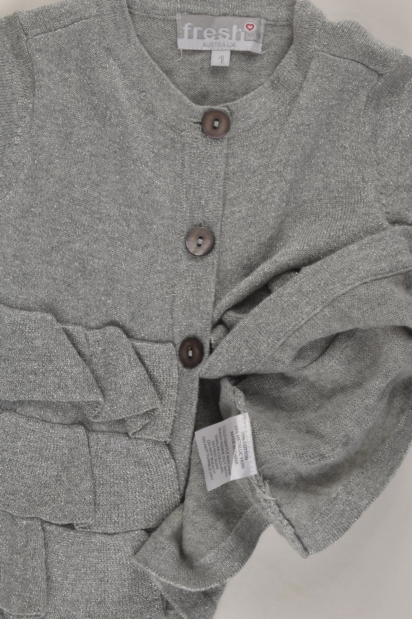 Fresh Baked Australia Size 1 Metallic Cardigan