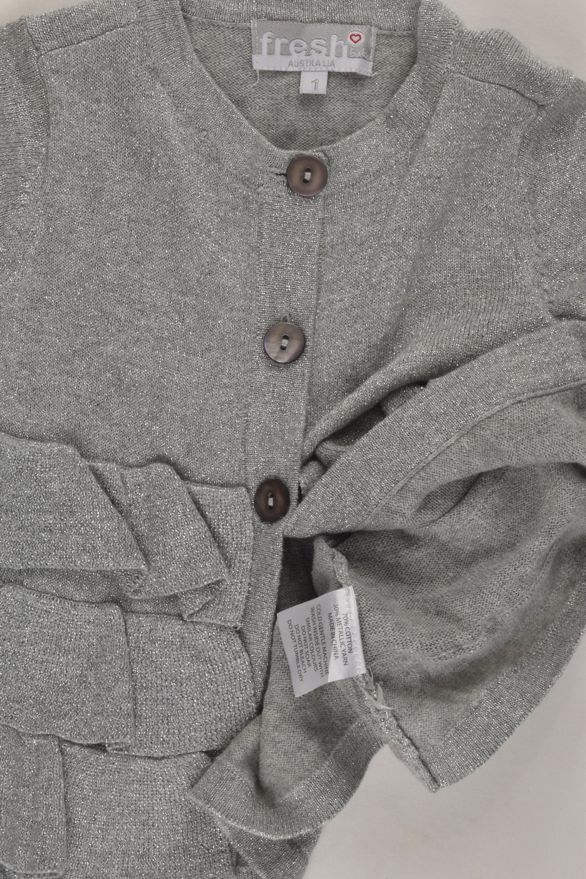 Fresh Baked Australia Size 1 Metallic Cardigan