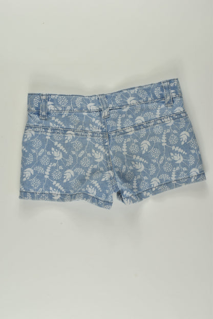 Frozen Size 3 Elsa Denim Shorts