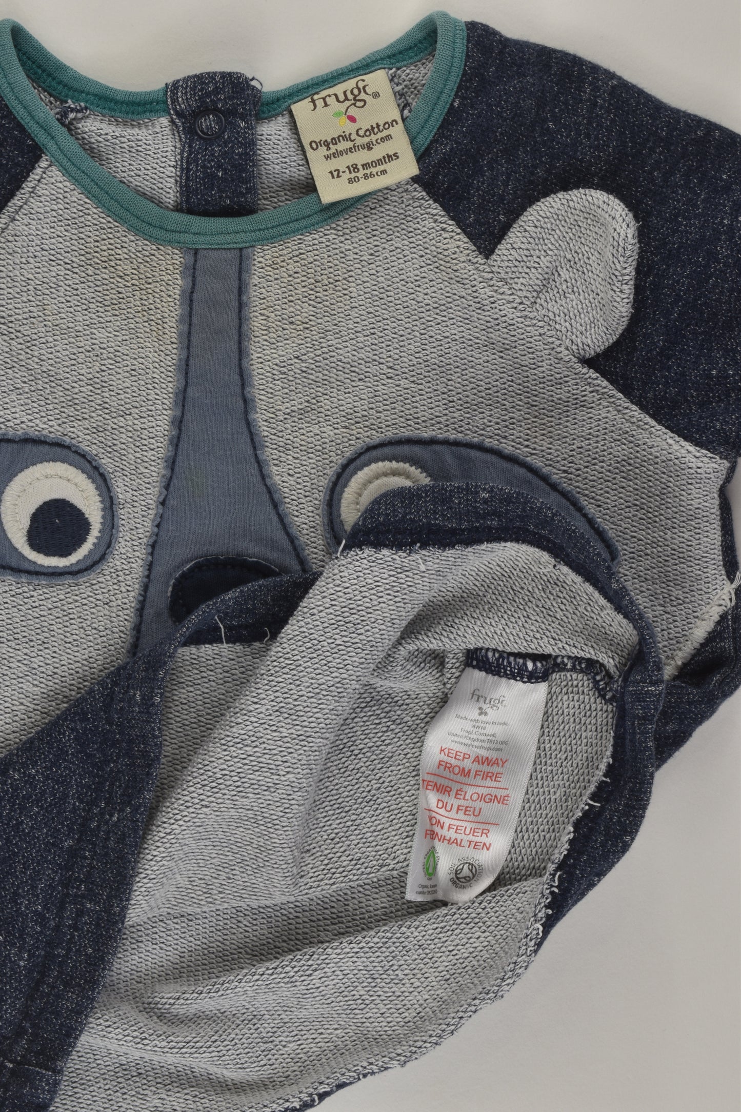 Frugi Size 1 Bear Sweater