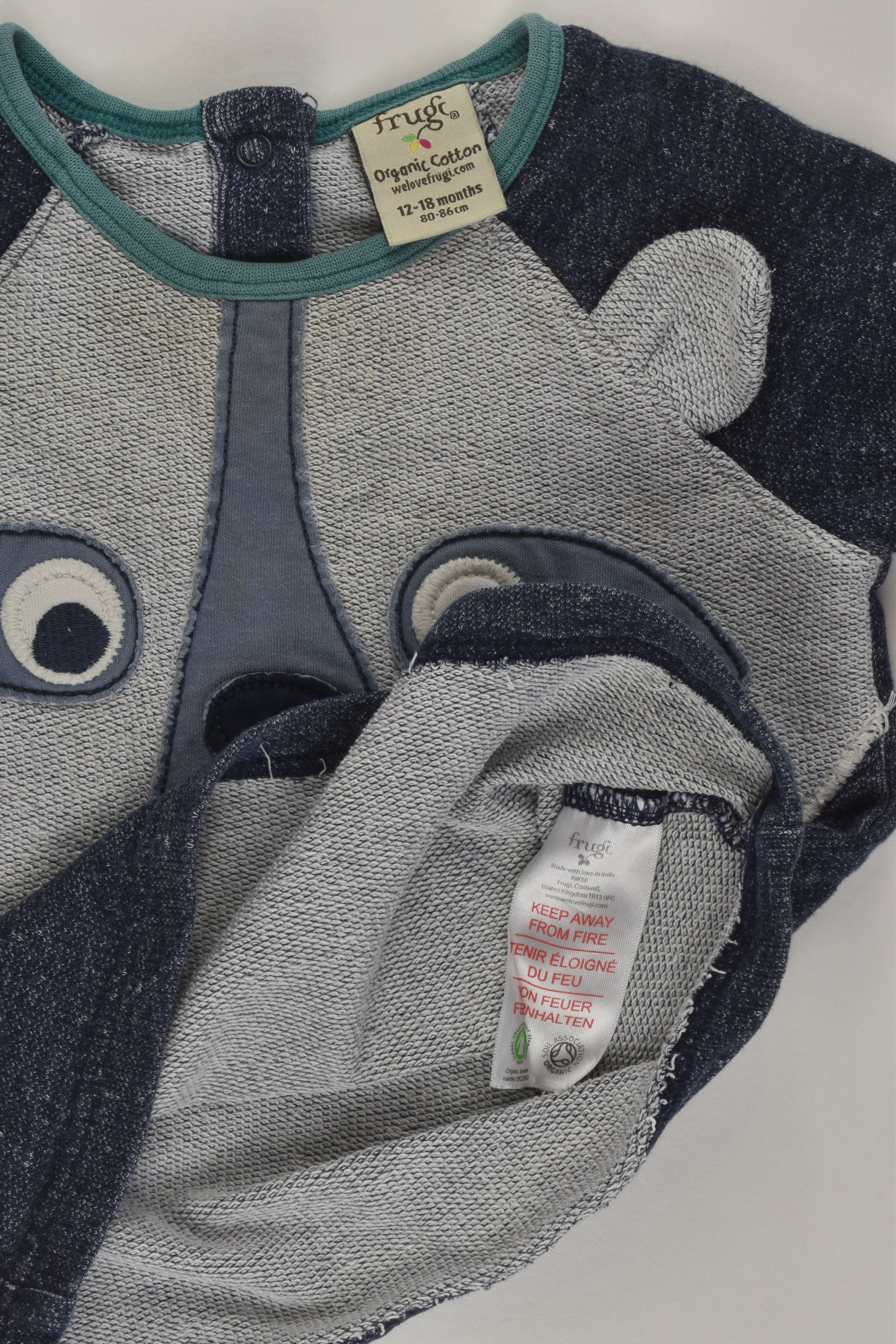 Frugi Size 1 Bear Sweater