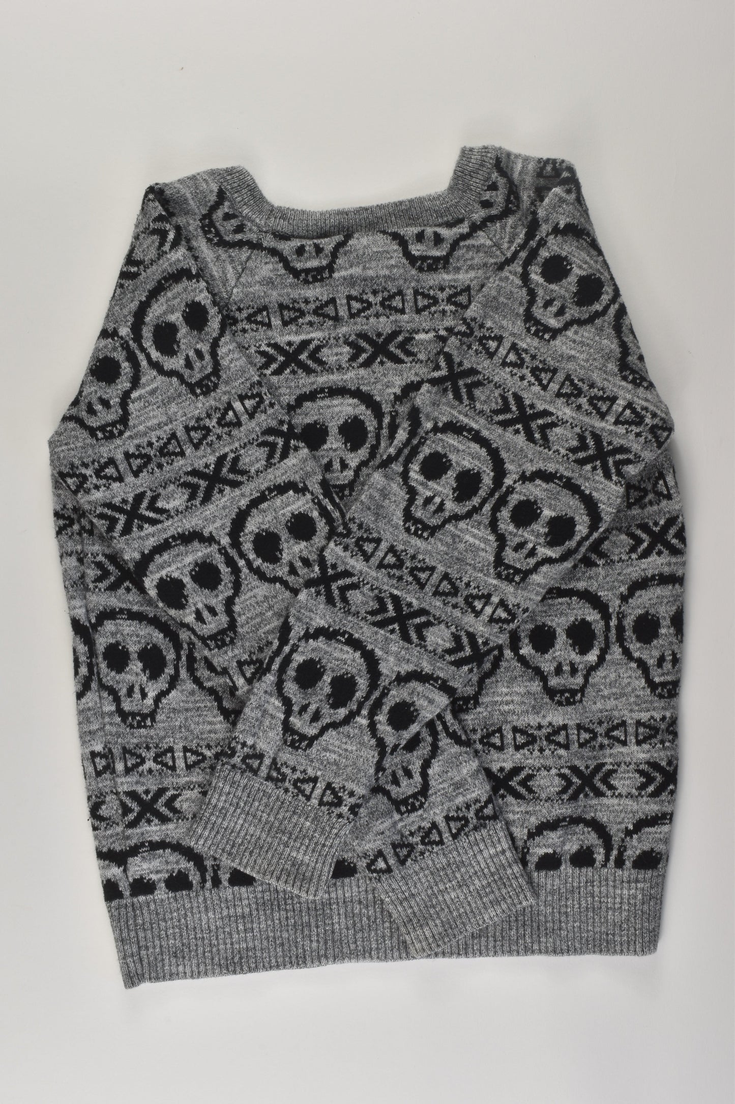 Fun Spirit Size 6 Skull Knit Jumper
