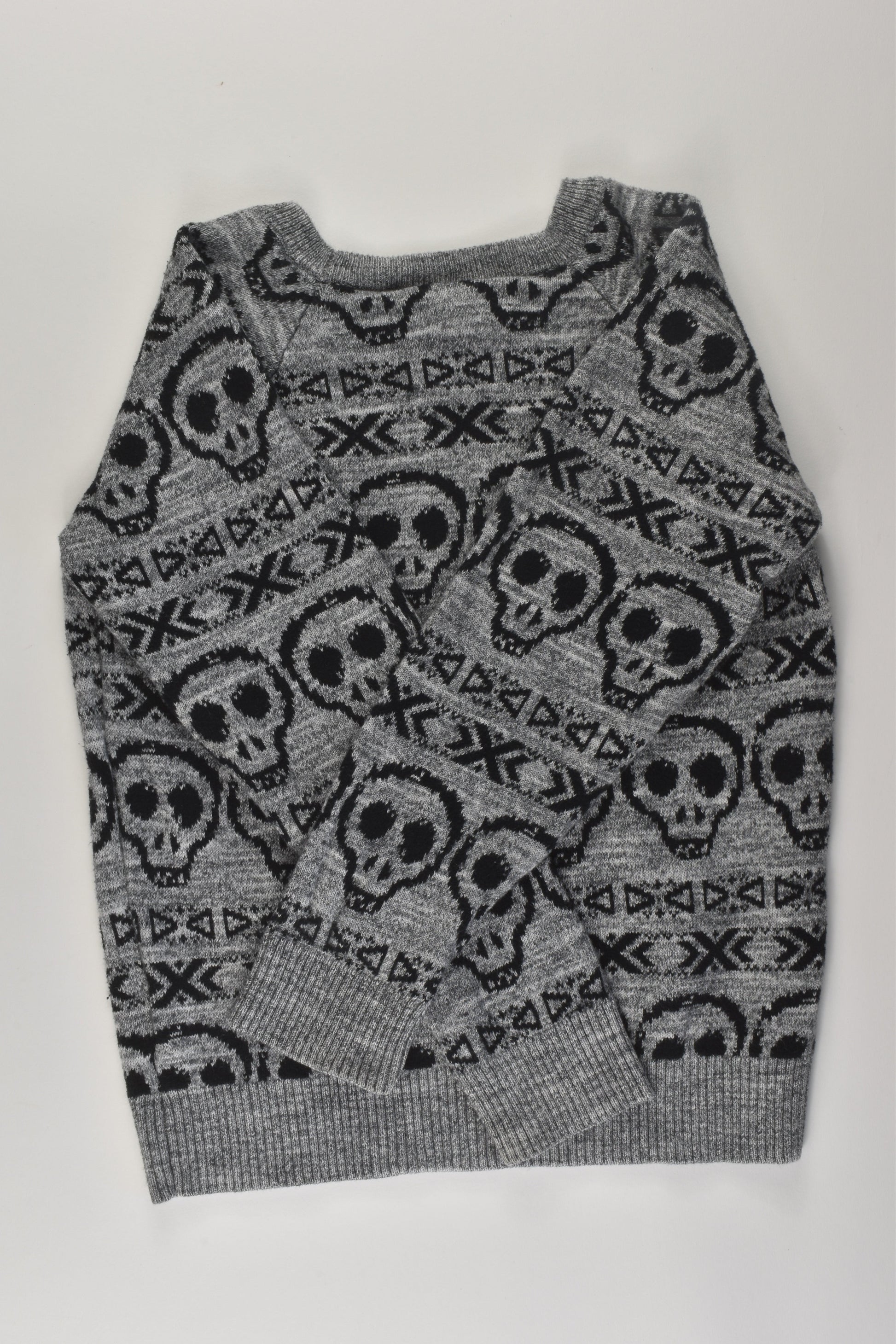 Fun Spirit Size 6 Skull Knit Jumper