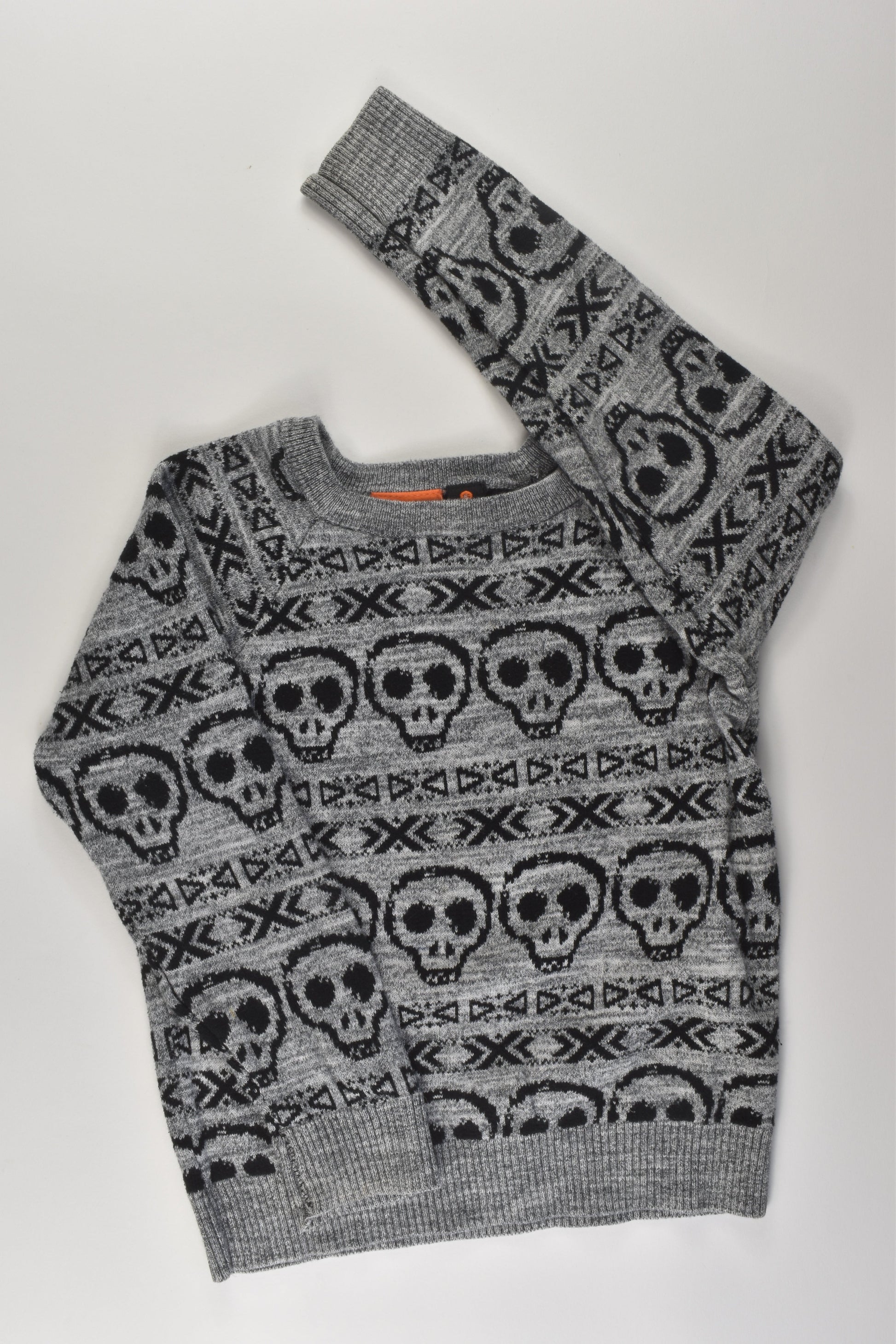Fun Spirit Size 6 Skull Knit Jumper