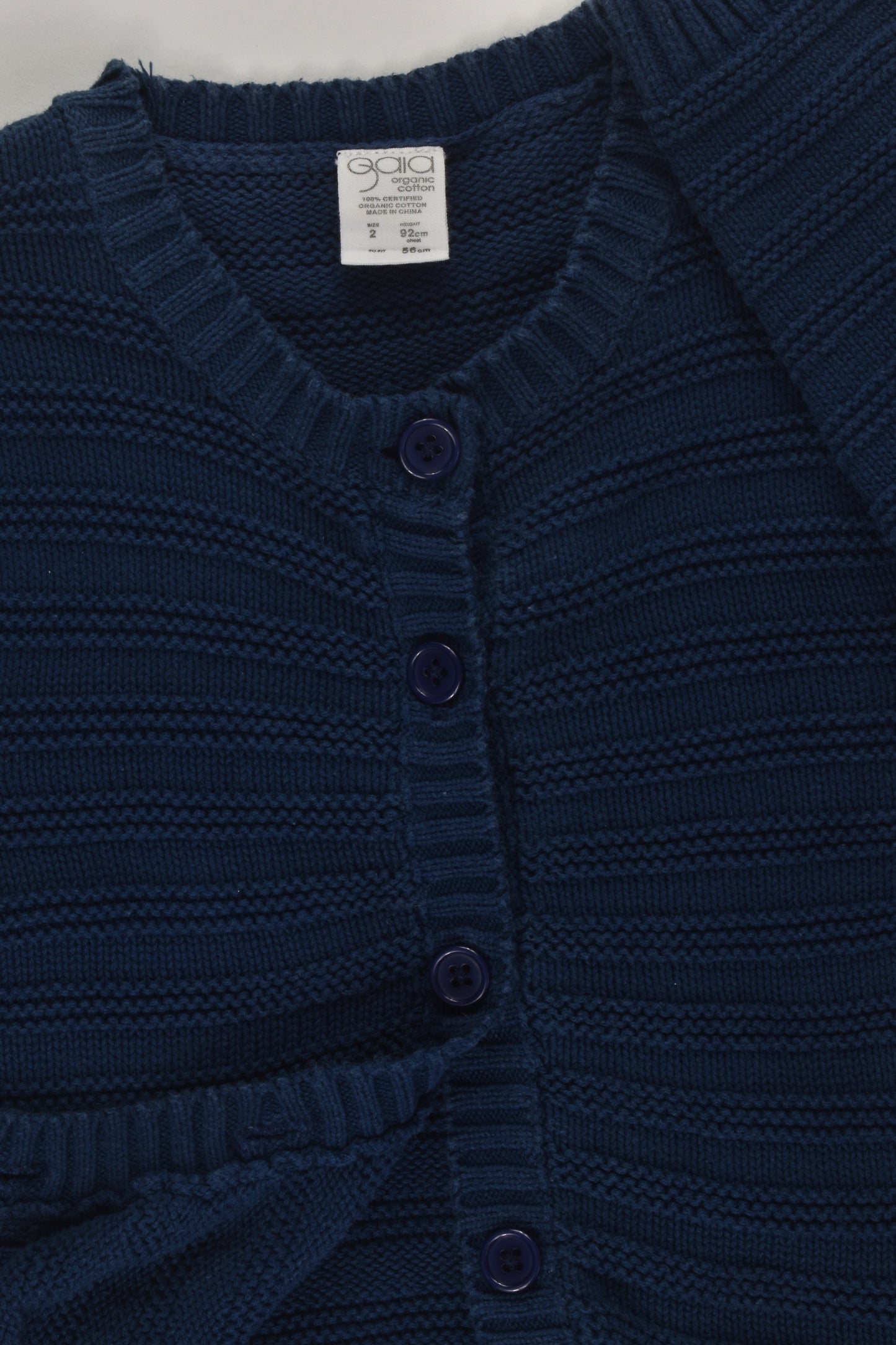 Gaia Size 2 Organic Knit Cardigan