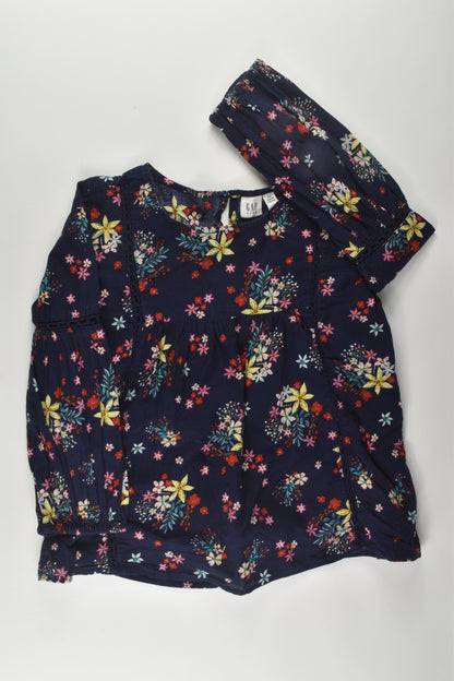 Gap Kids Size 6-7 Floral Blouse