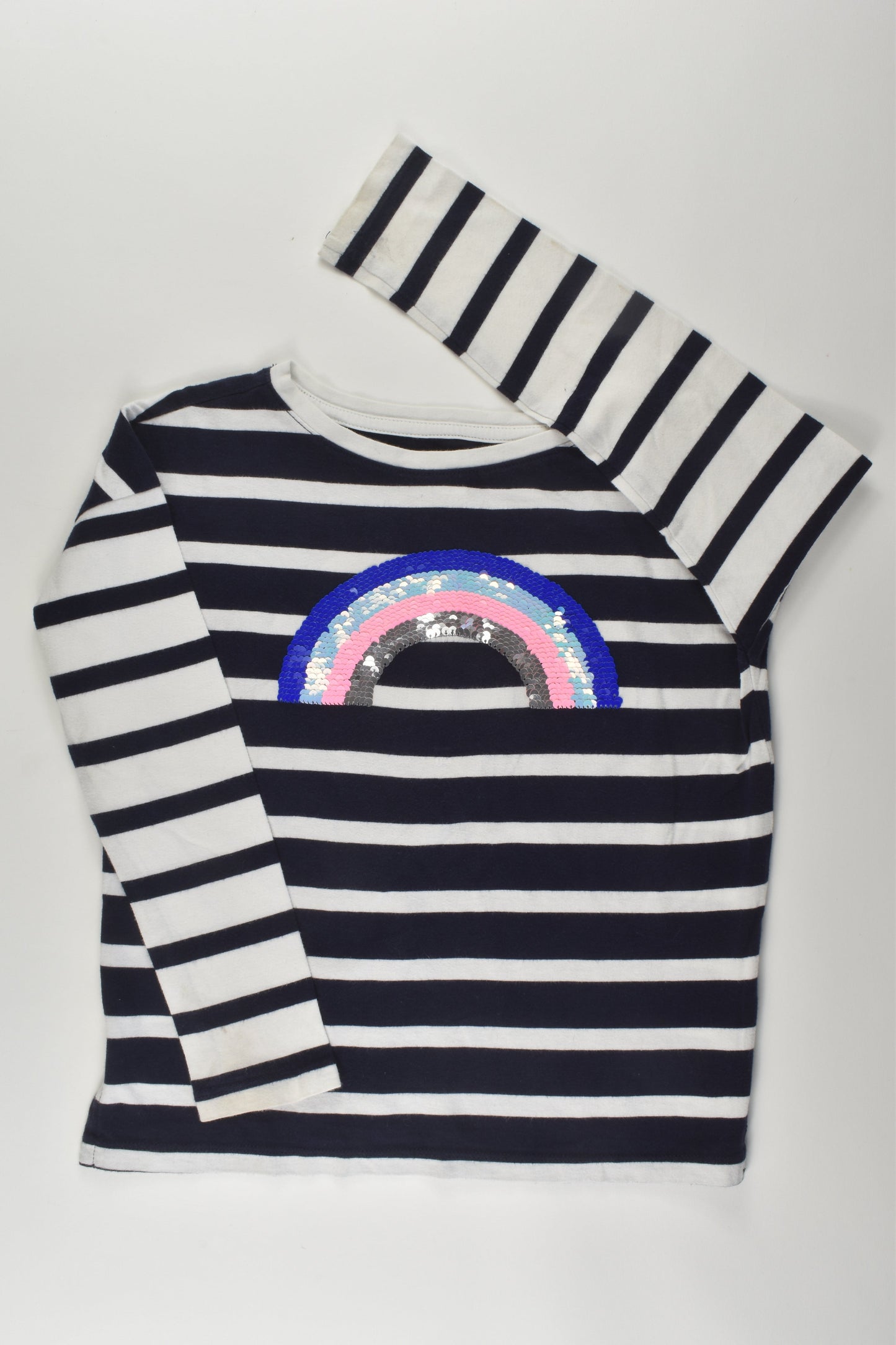 Gap Kids Size 6-7 Reversible Sequins Rainbow Top
