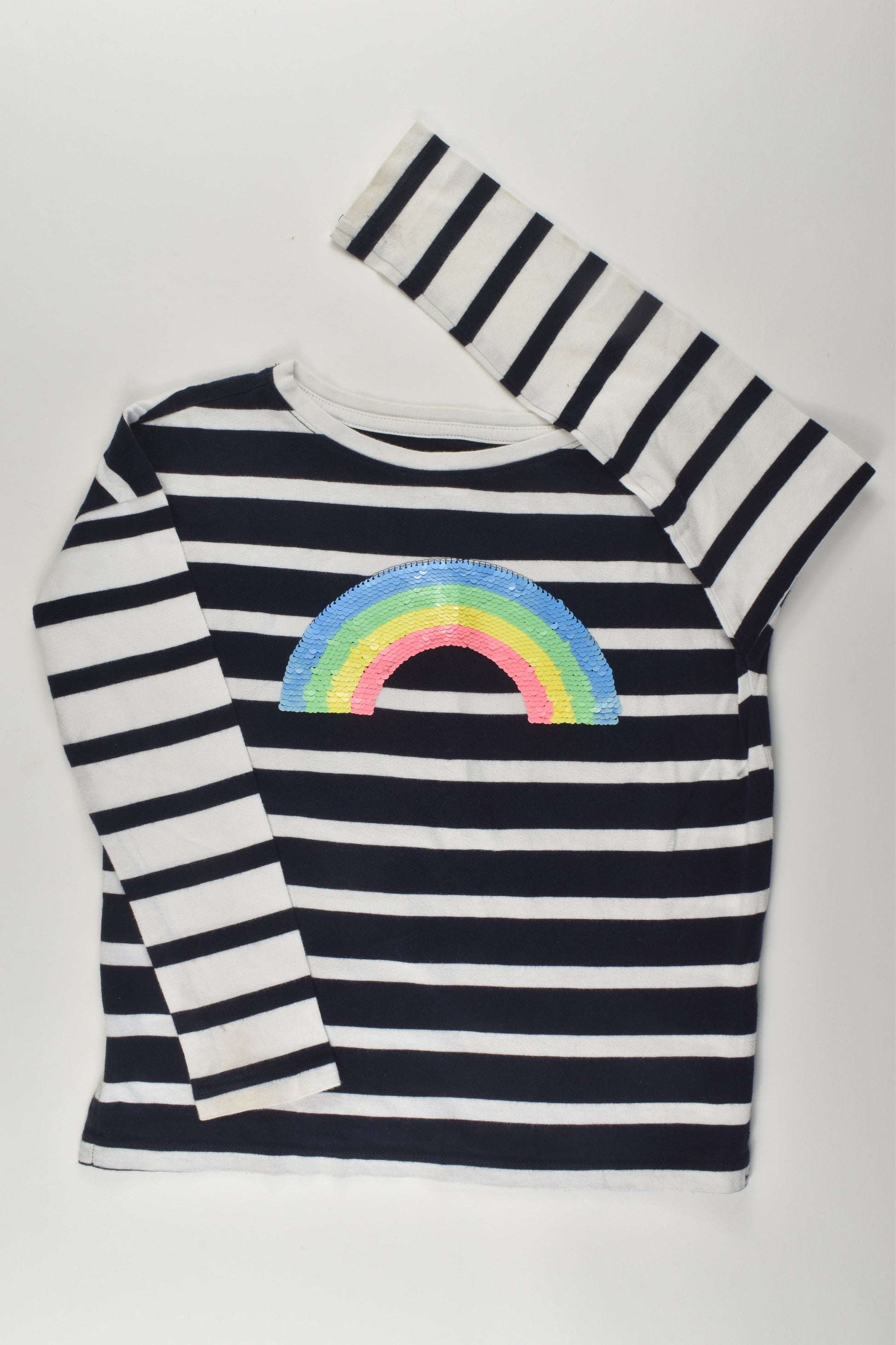 Gap Kids Size 6-7 Reversible Sequins Rainbow Top