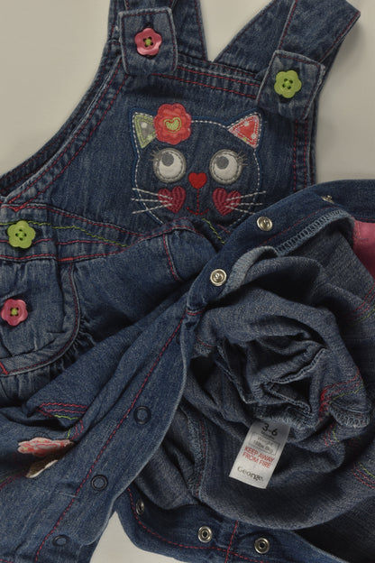 George Size 00 Denim Overalls