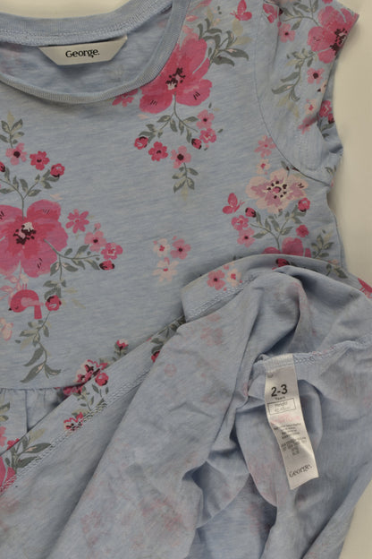 George Size 2-3 Floral Dress