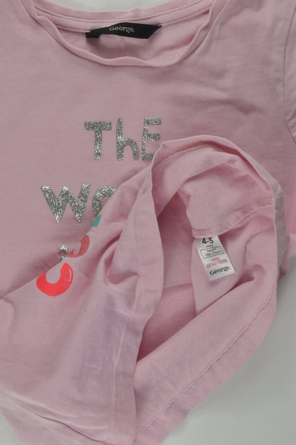 George Size 4-5 'Full of Colour' T-shirt