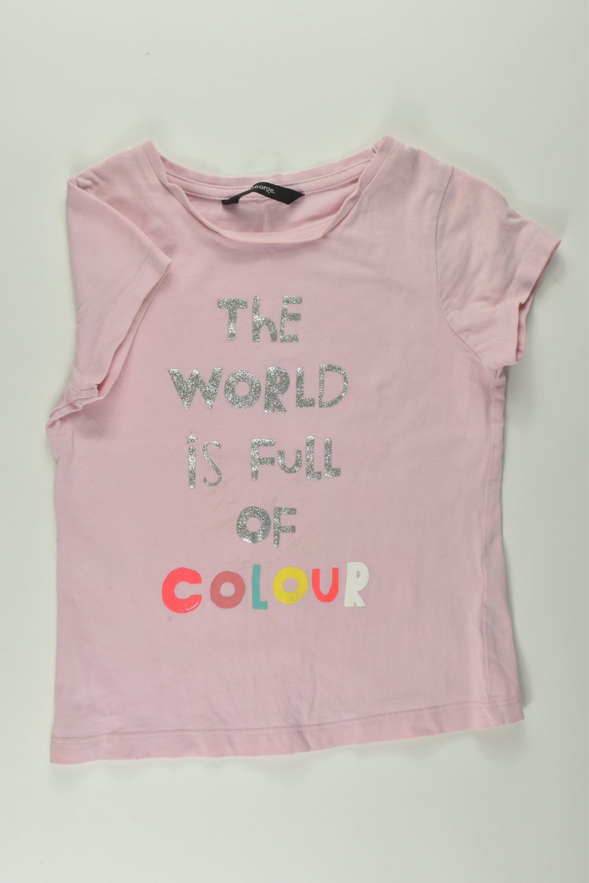 George Size 4-5 'Full of Colour' T-shirt