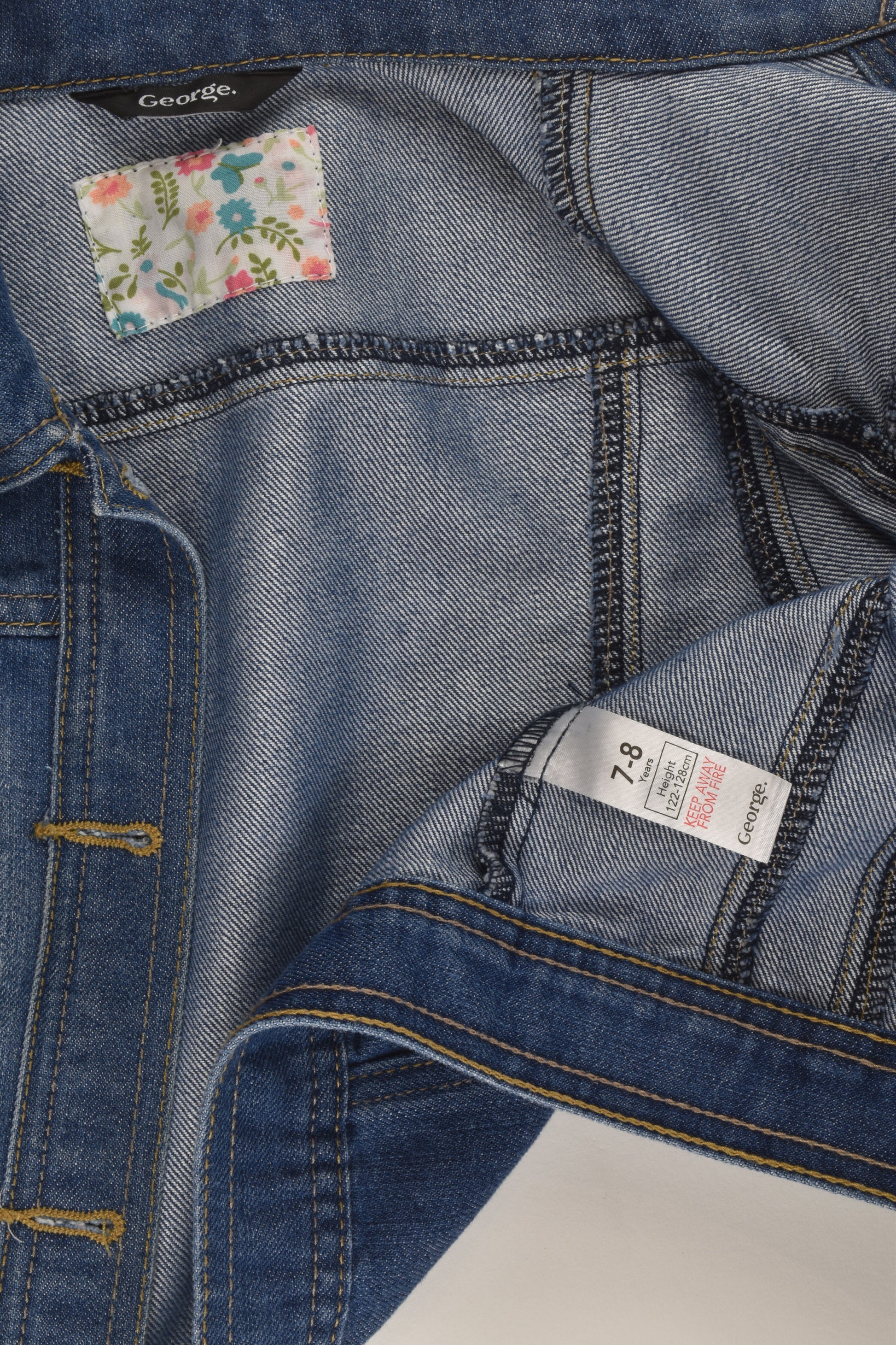 George Size 7-8 Denim Jacket