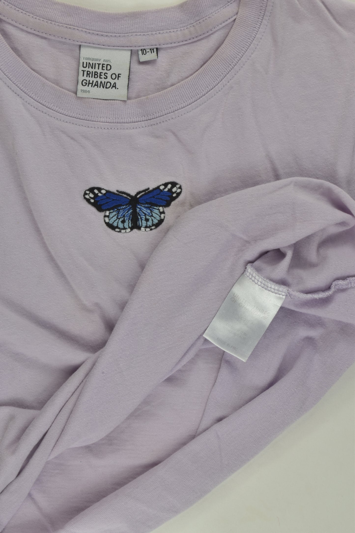 Ghanda Size 10-11 Butterfly T-shirt