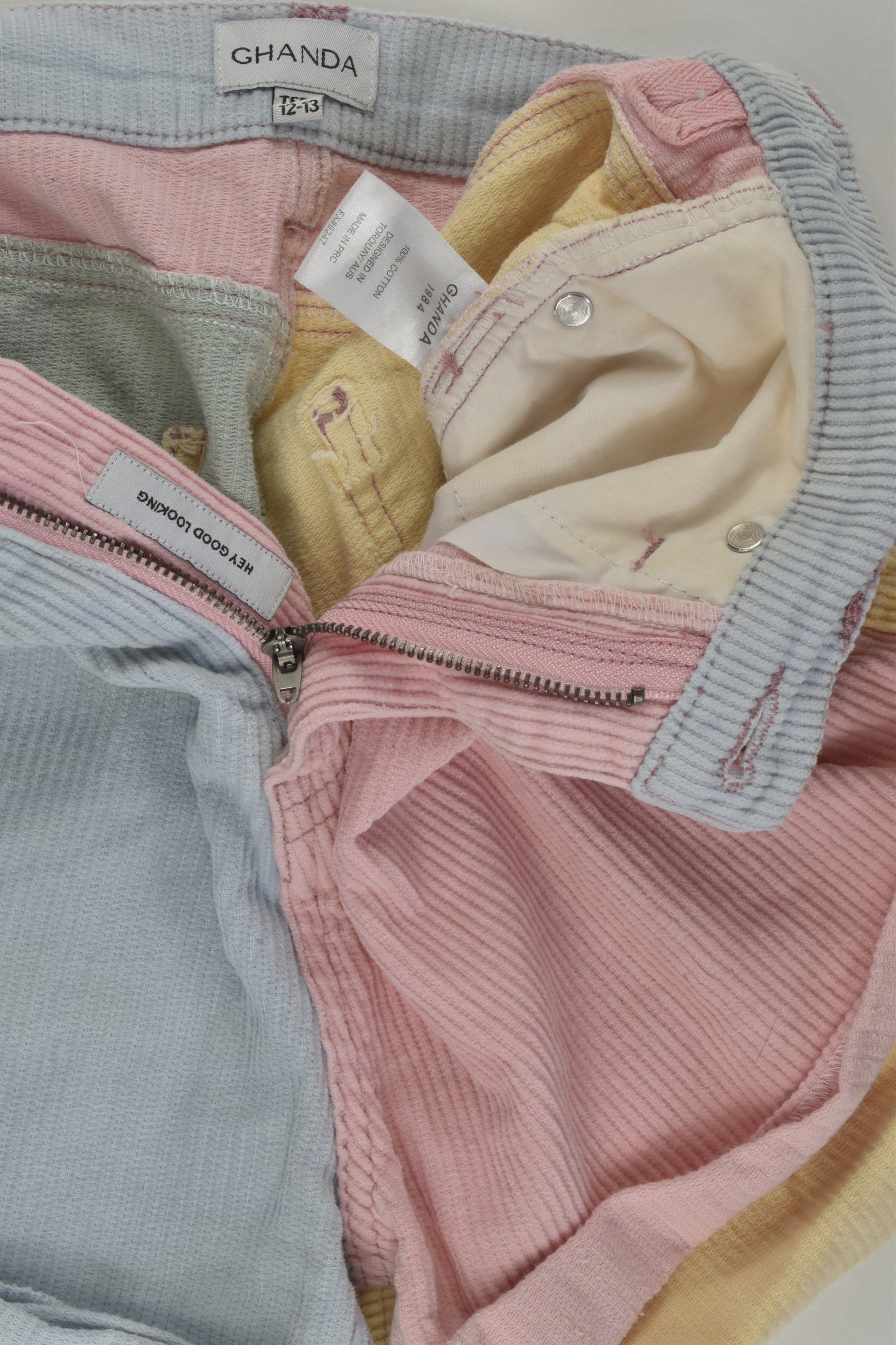Ghanda Size 12-13 Cord Shorts