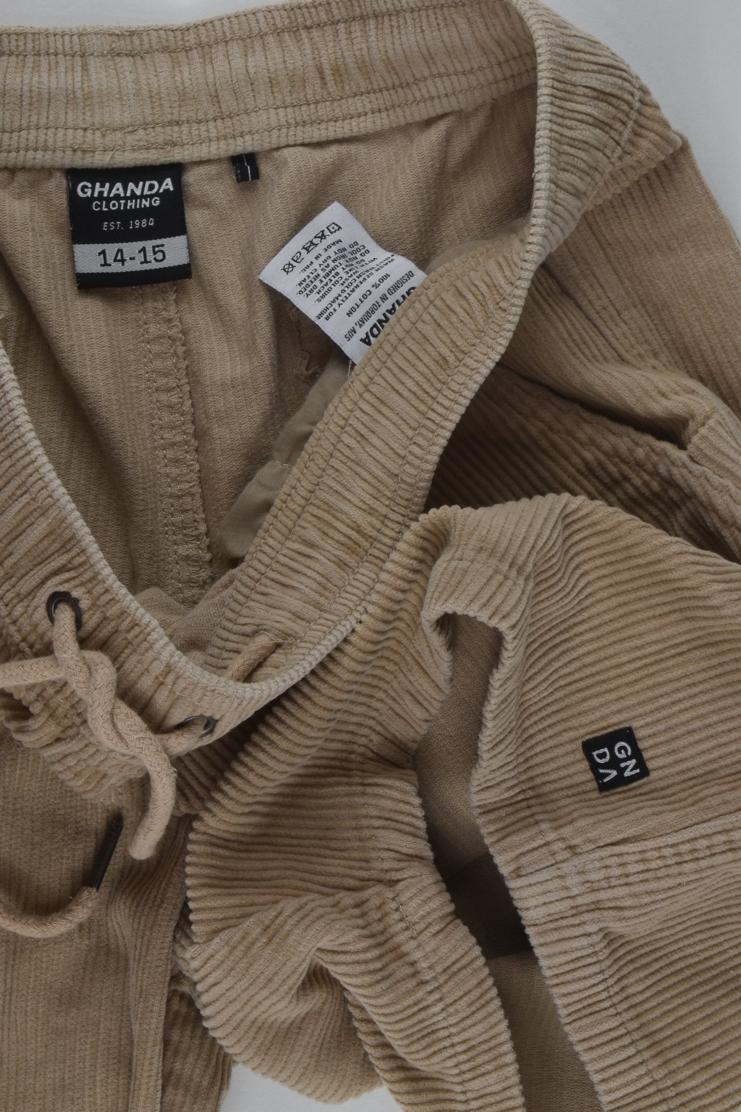 Ghanda Size 14-15 Cord Shorts