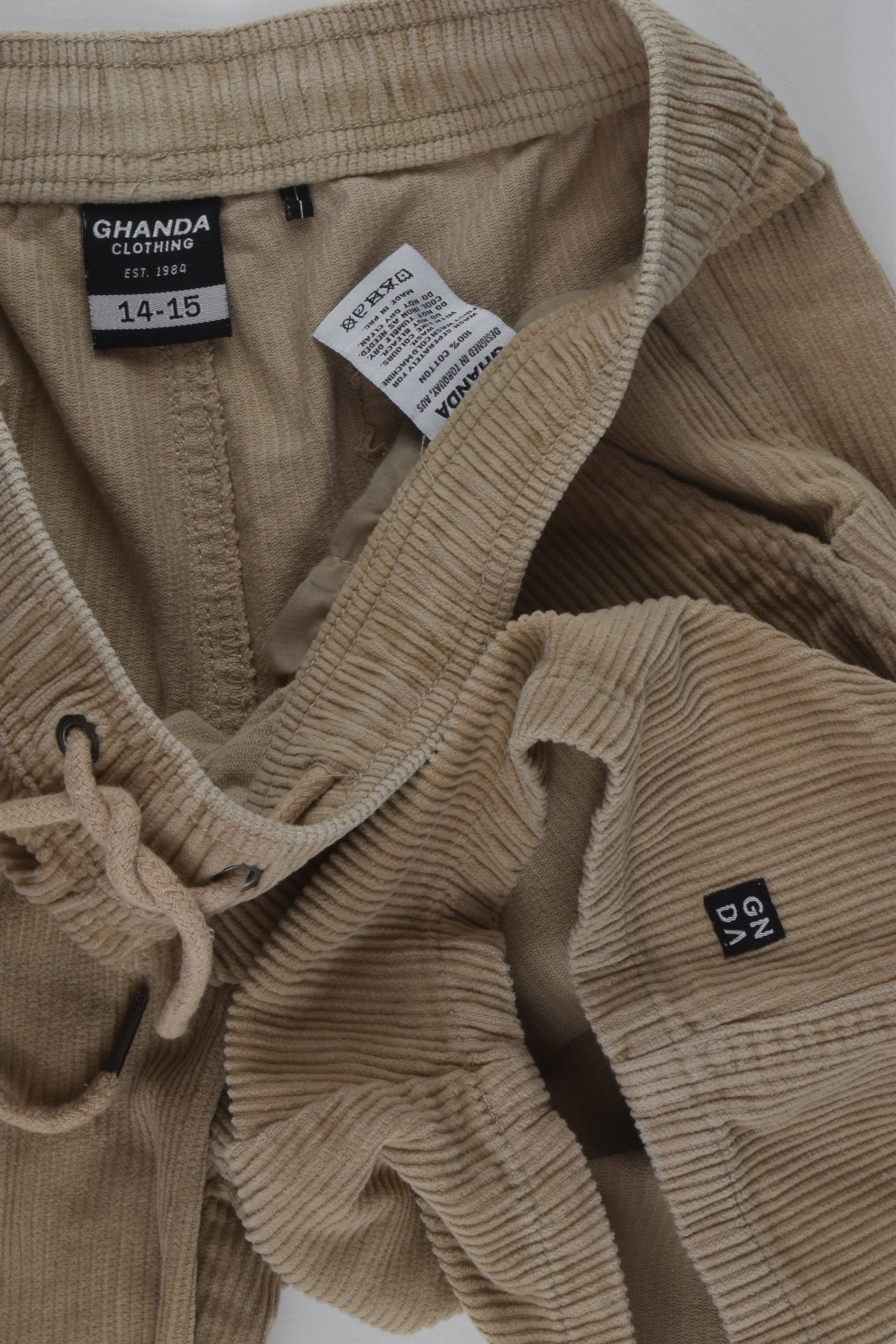 Ghanda Size 14-15 Cord Shorts