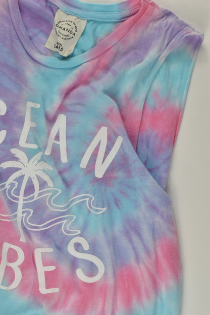 Ghanda Size 14-15 'Ocean Vibes' Top