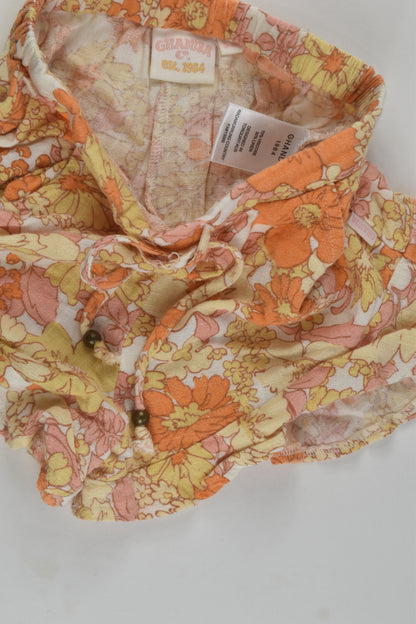 Ghanda Size 5-6 Floral Linen Blend Shorts